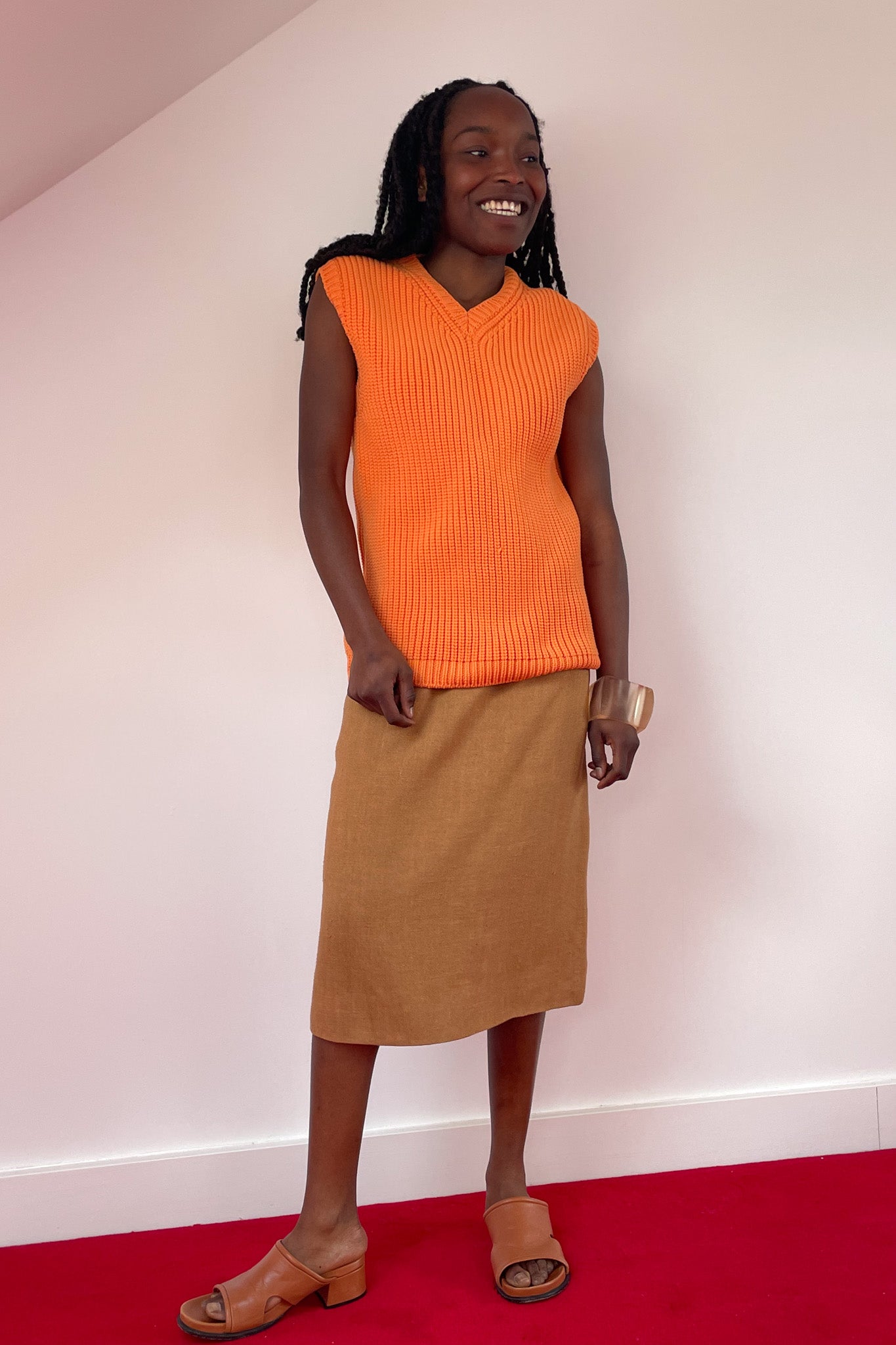 Hermès Linen Skirt