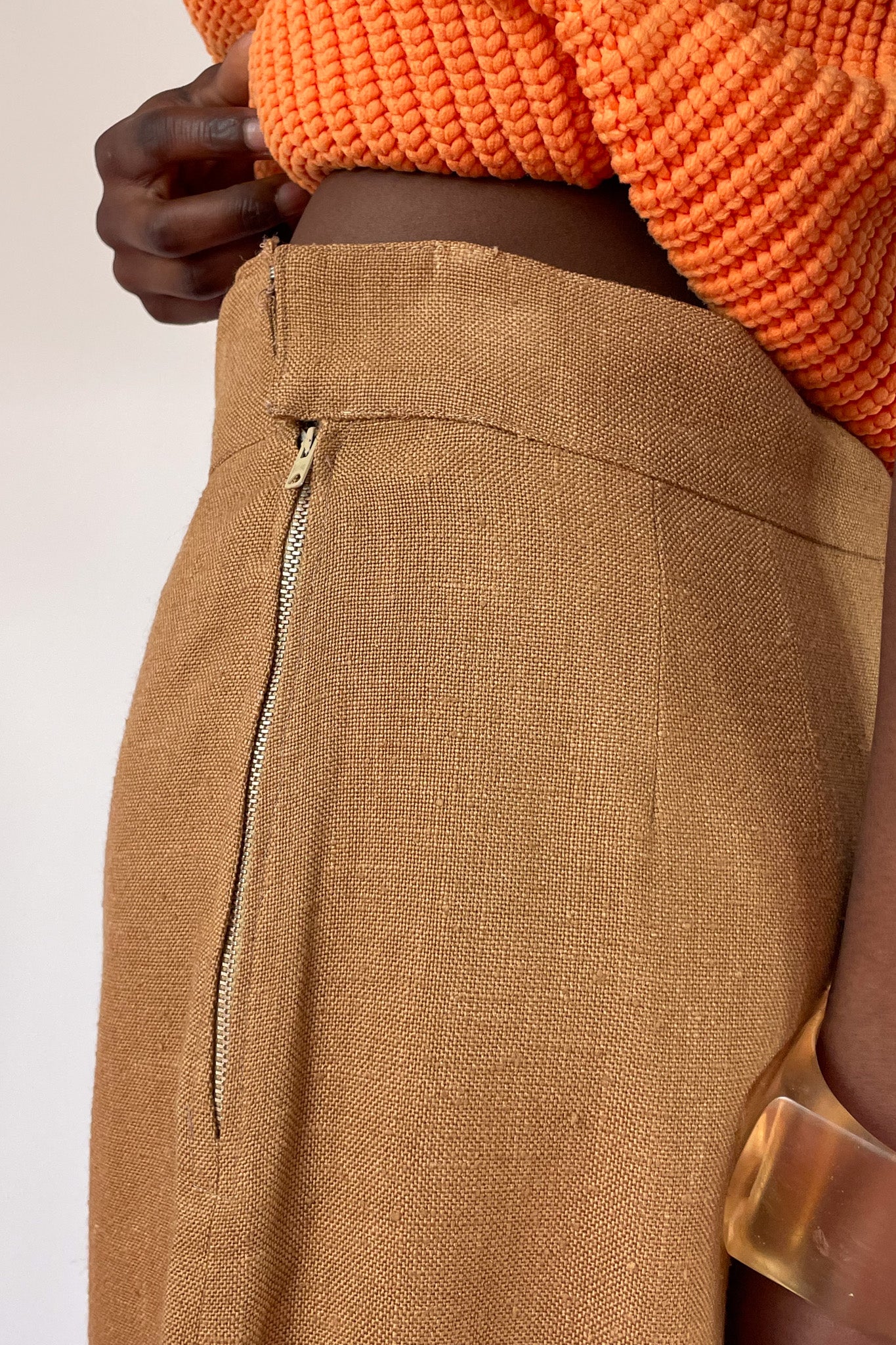 Hermès Linen Skirt