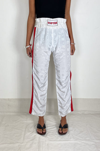 Top Ten Boxing Trousers White/Red