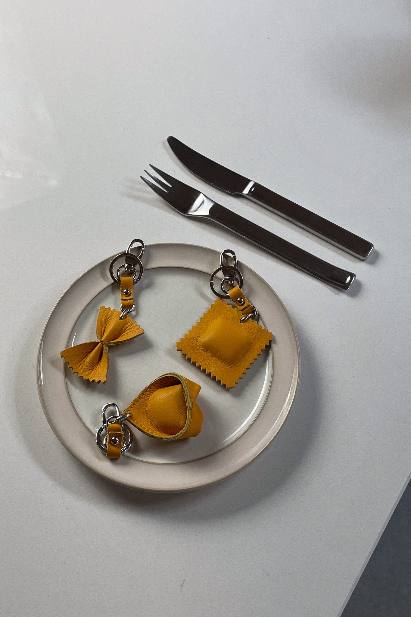Tortellini Pasta Keyring