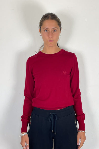 Armani Jeans Red Knitted Jumper