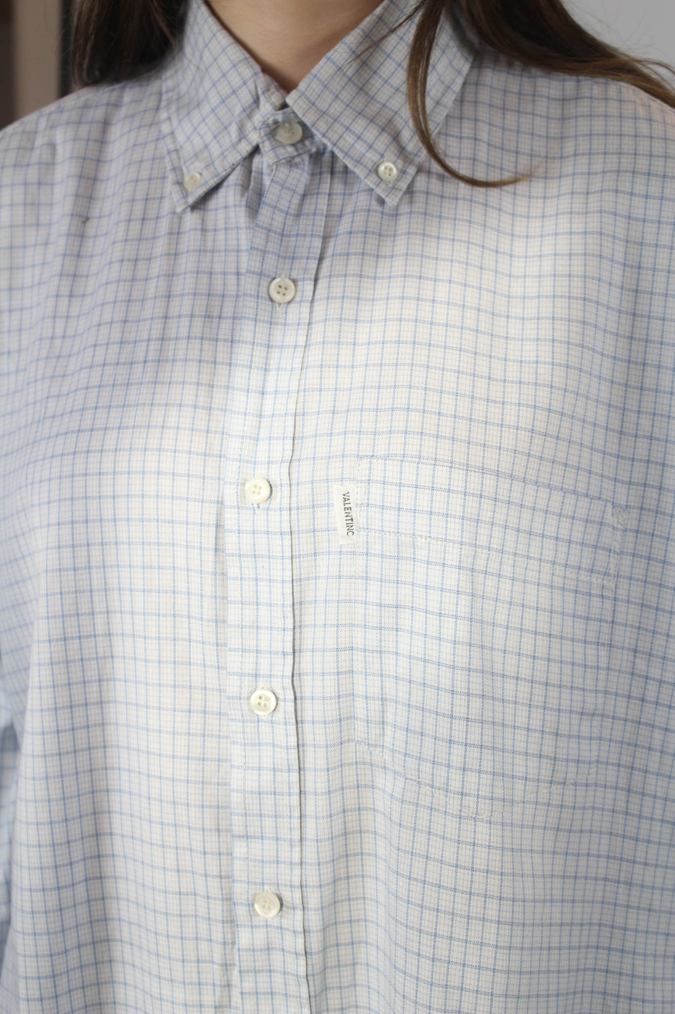 Blue Check Valentino Jeans Shirt