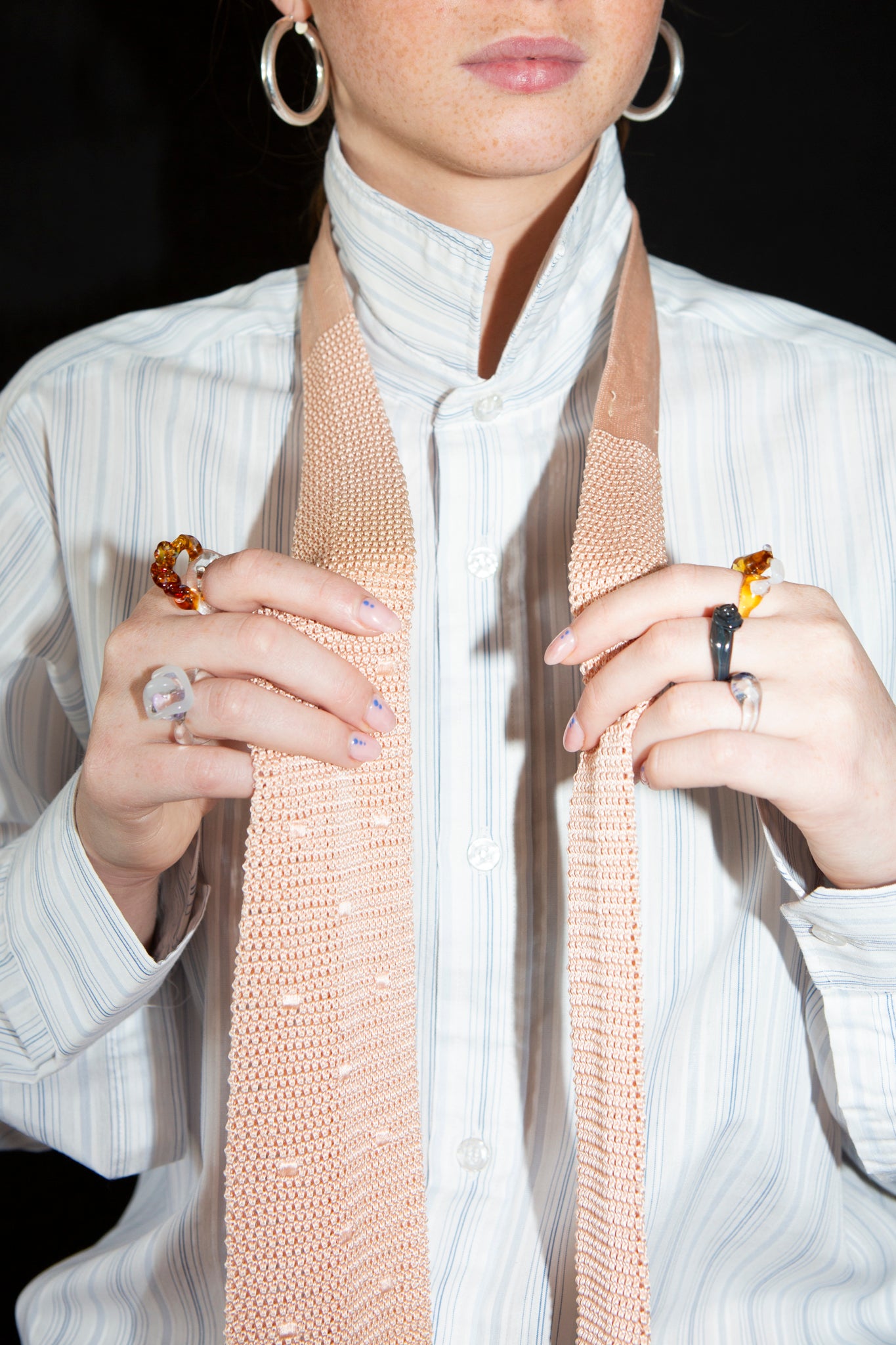 Silk Blend Knitted Tie