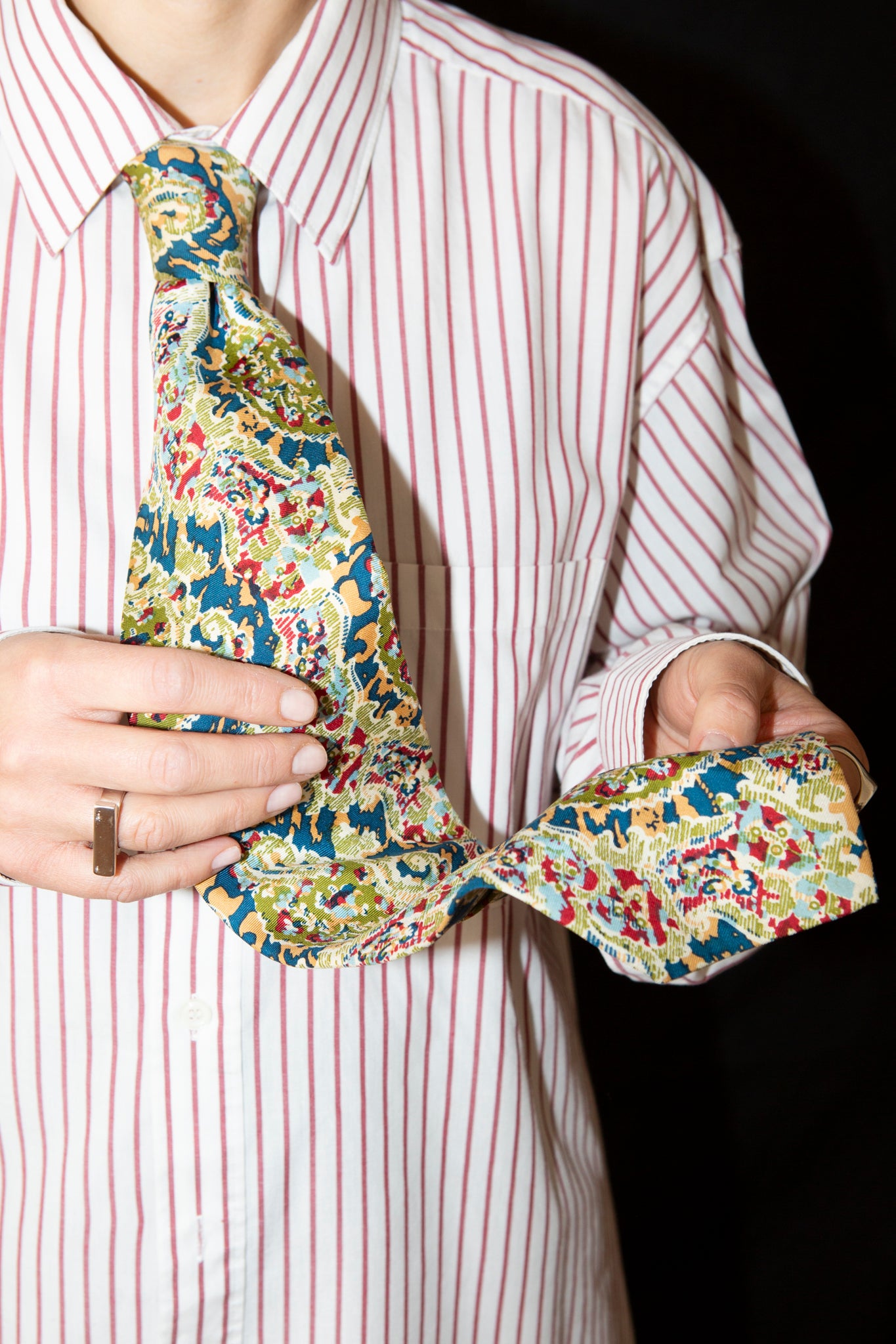 1970s YSL Silk Tie