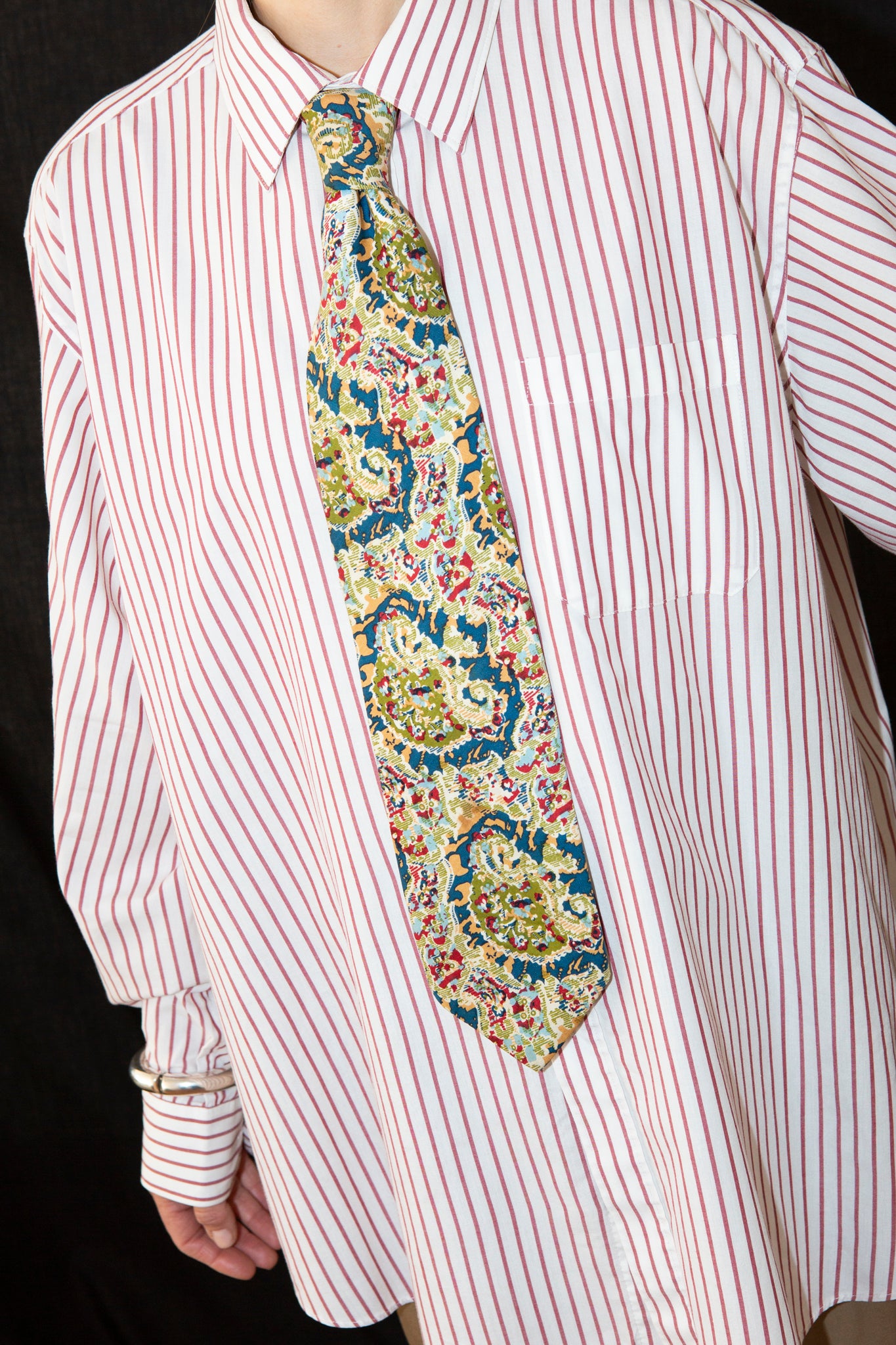 1970s YSL Silk Tie