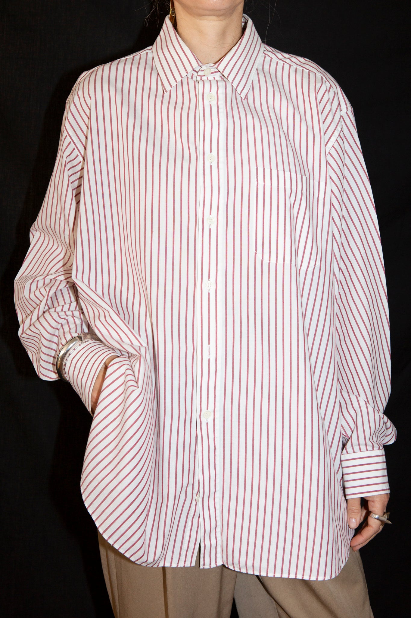 1990s Candy Stripe Mens Shirt