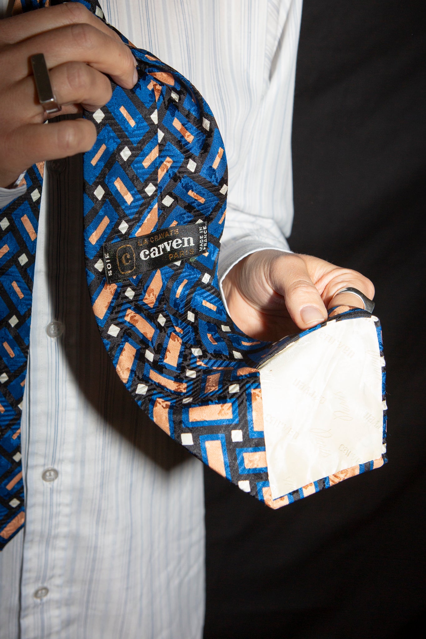 1970s Carven Paris Kipper Tie