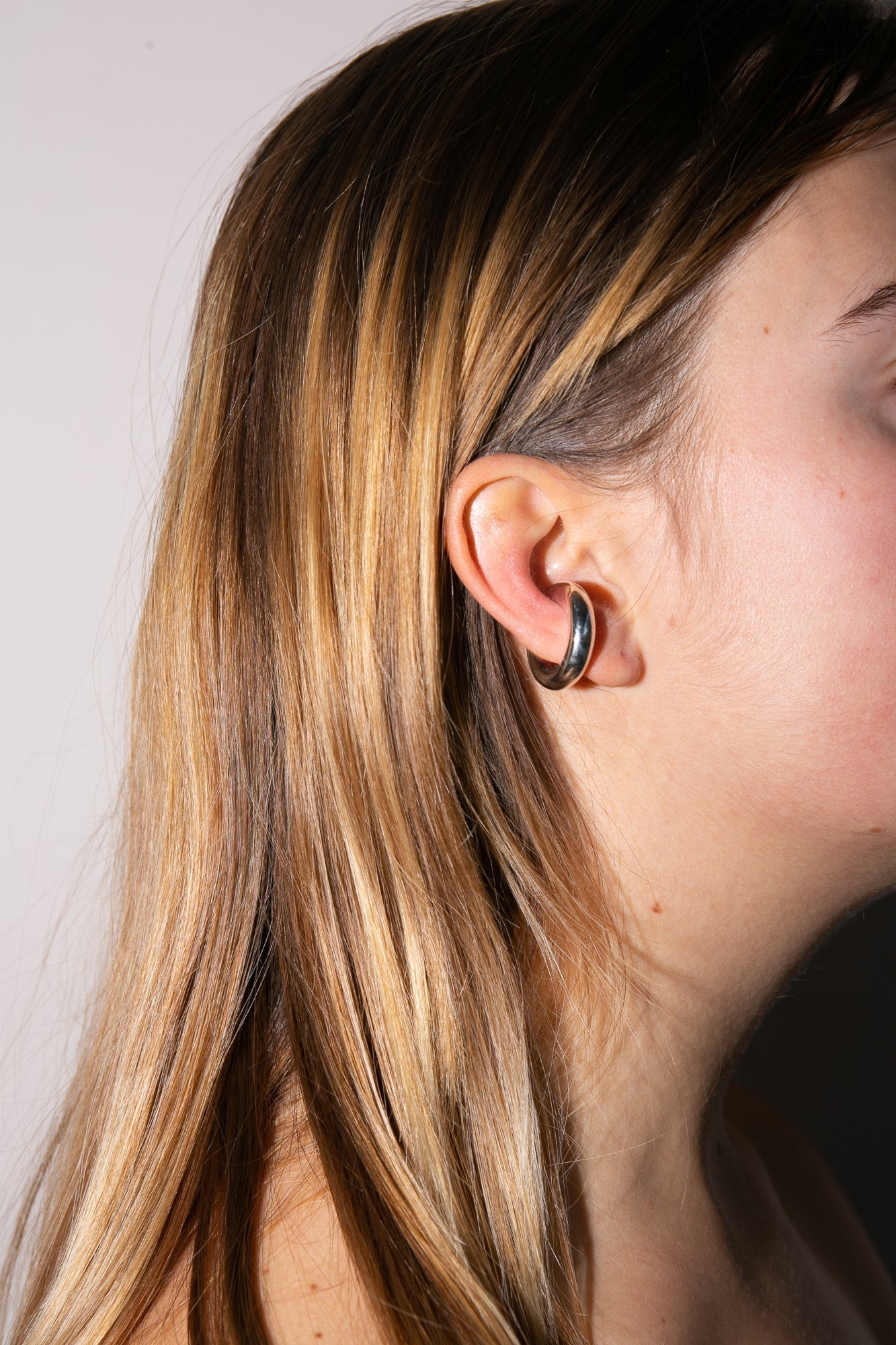 Saskia Diez Large Silver Bold Earcuff