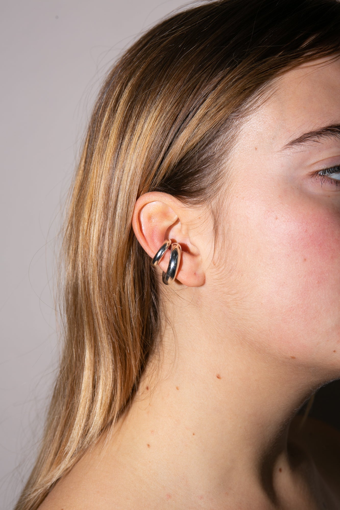 Saskia Diez Large Silver Bold Earcuff