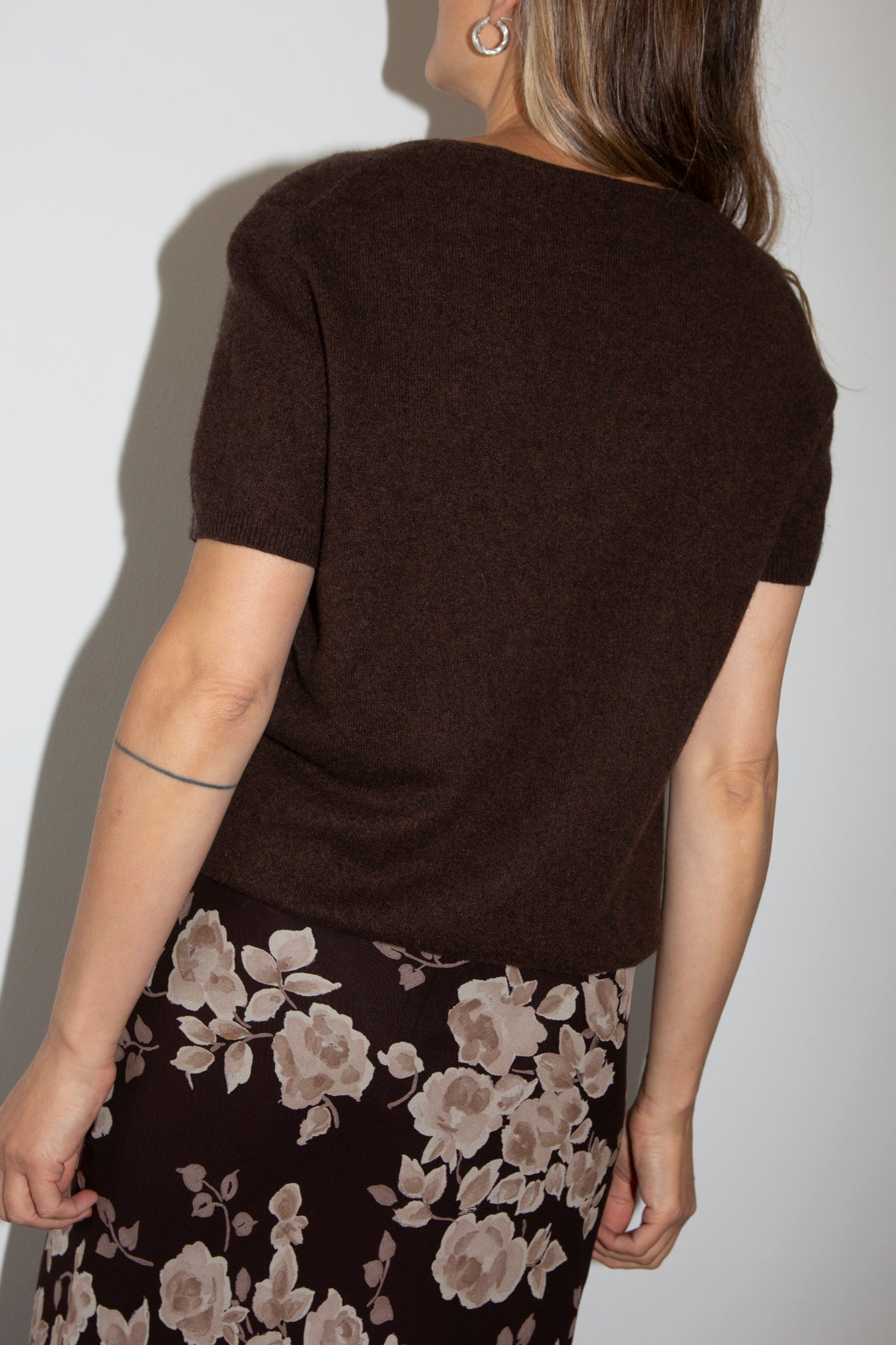 Brown Cashmere Top