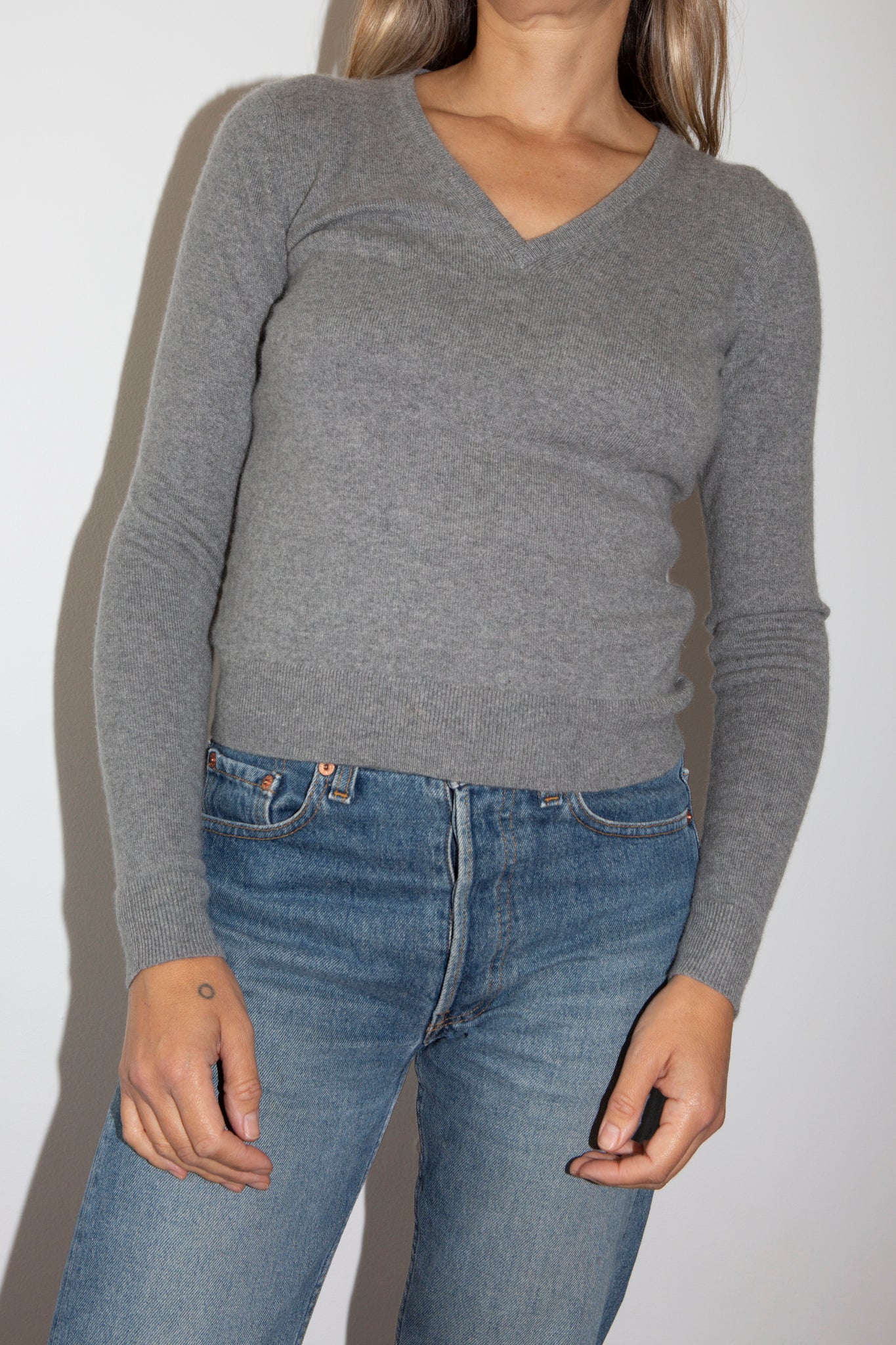 Grey Cashmere Jumper