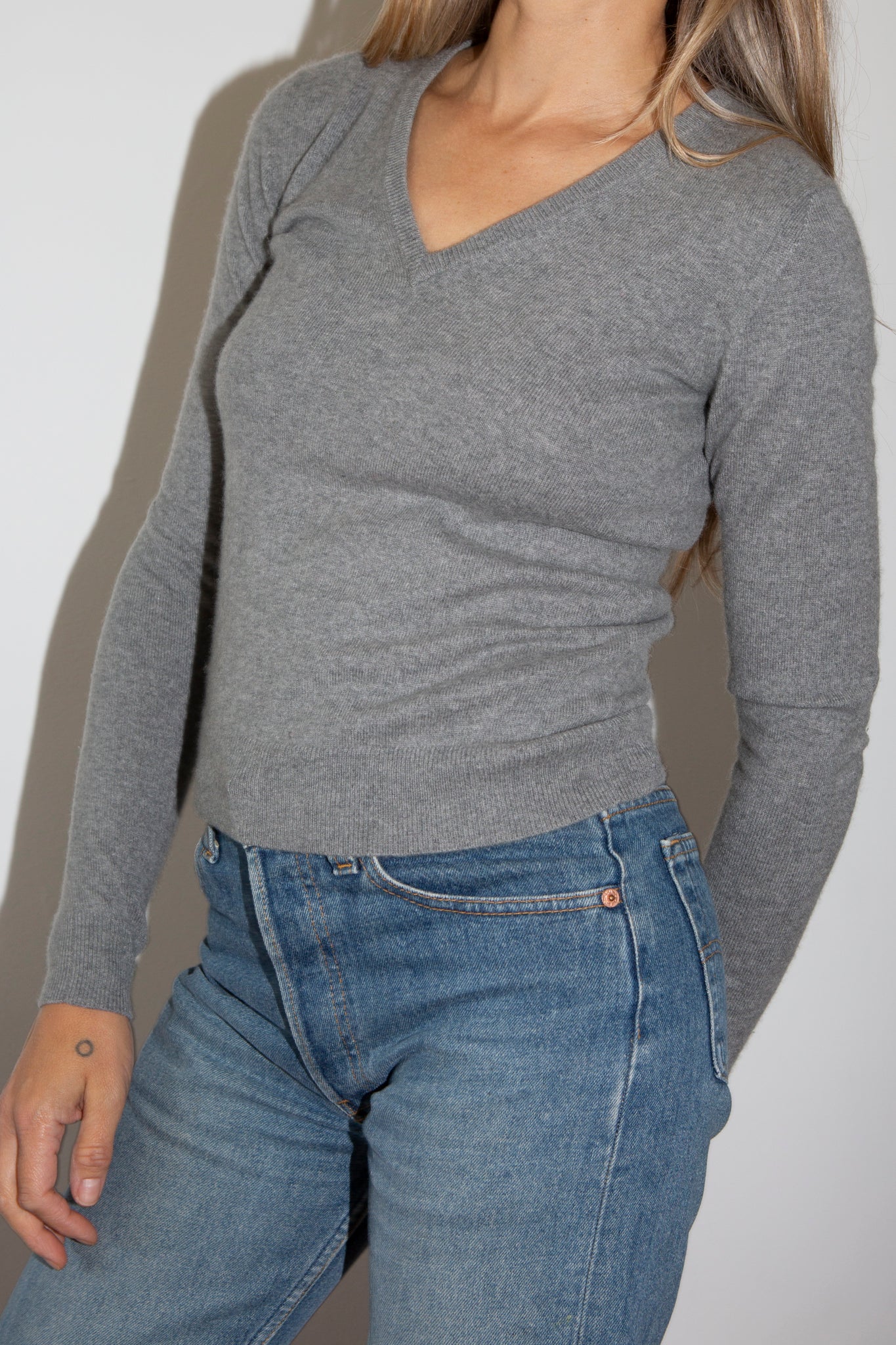 Grey Cashmere Jumper