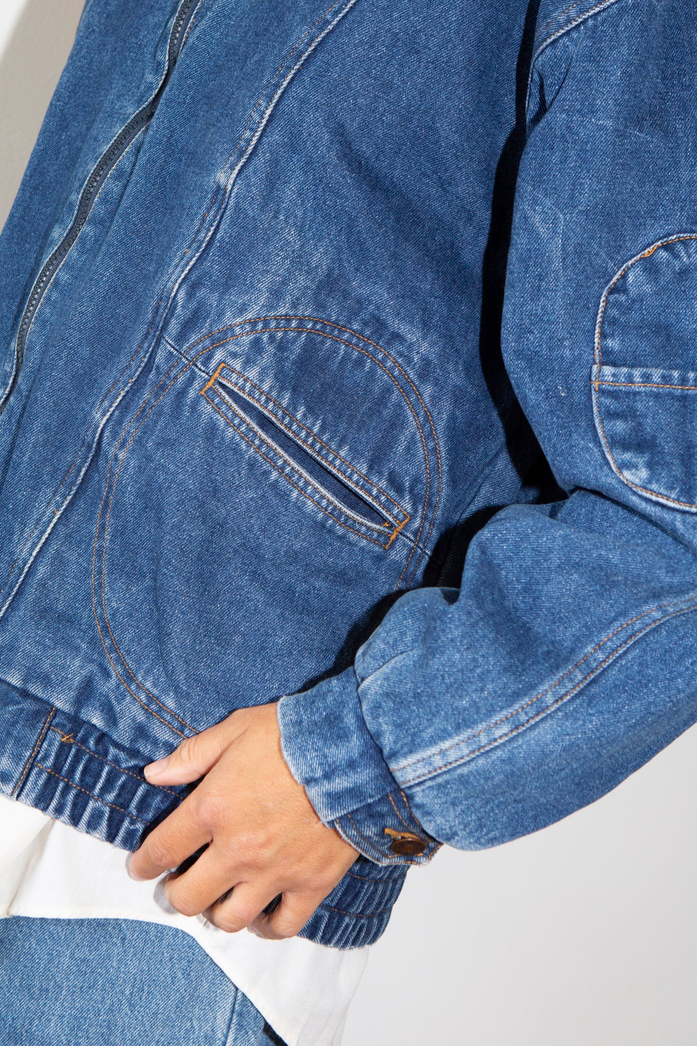 1980s Denim Bomber