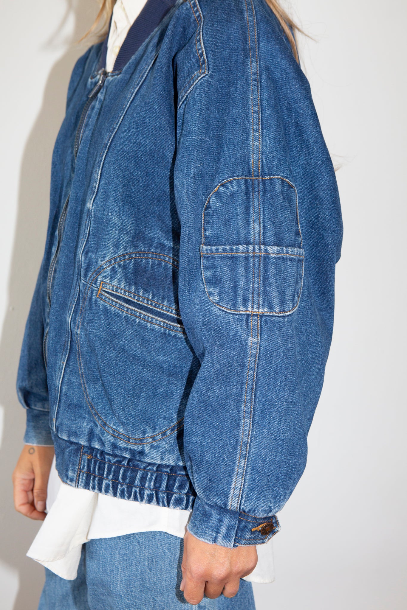 1980s Denim Bomber