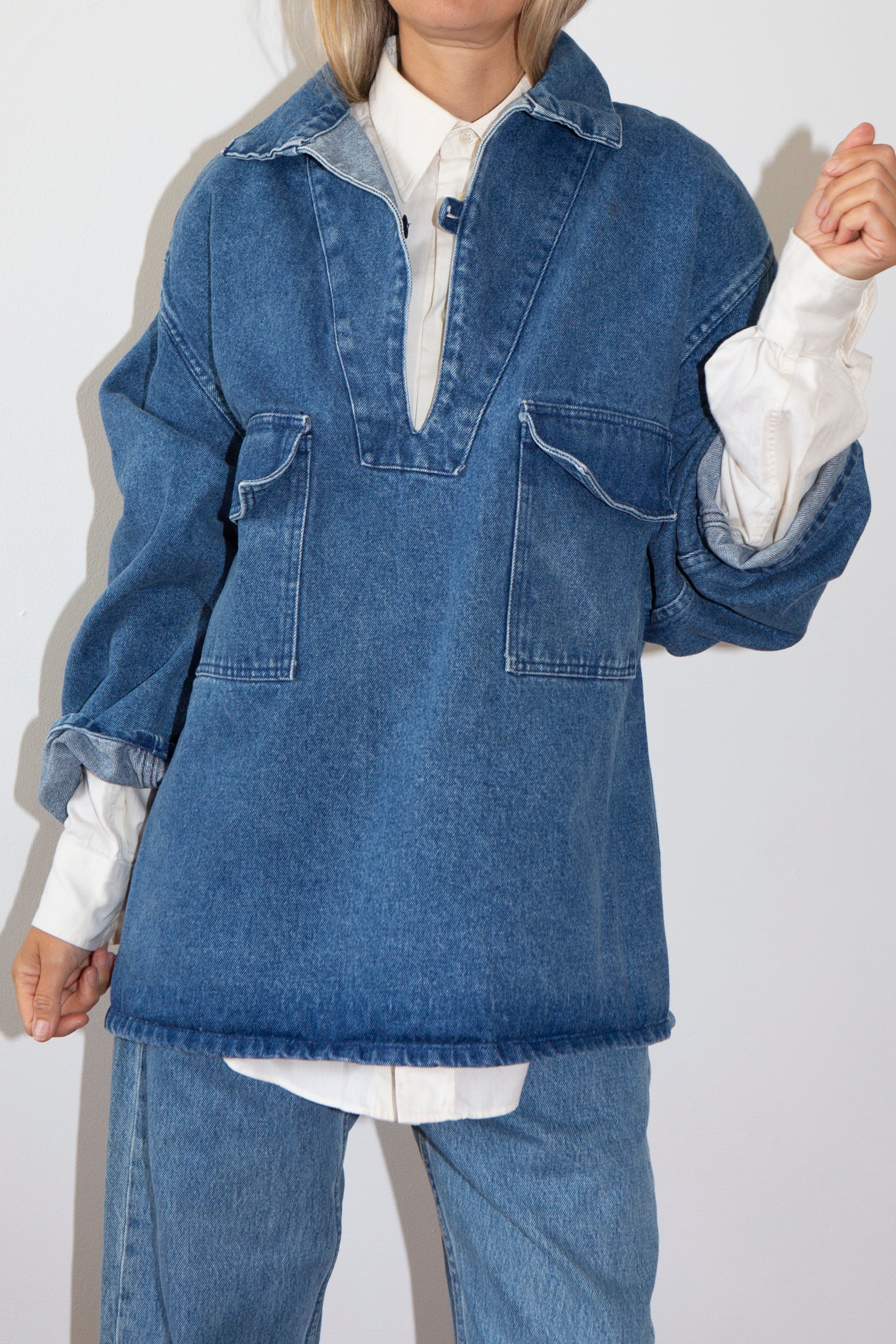 Denim Sailor Smock