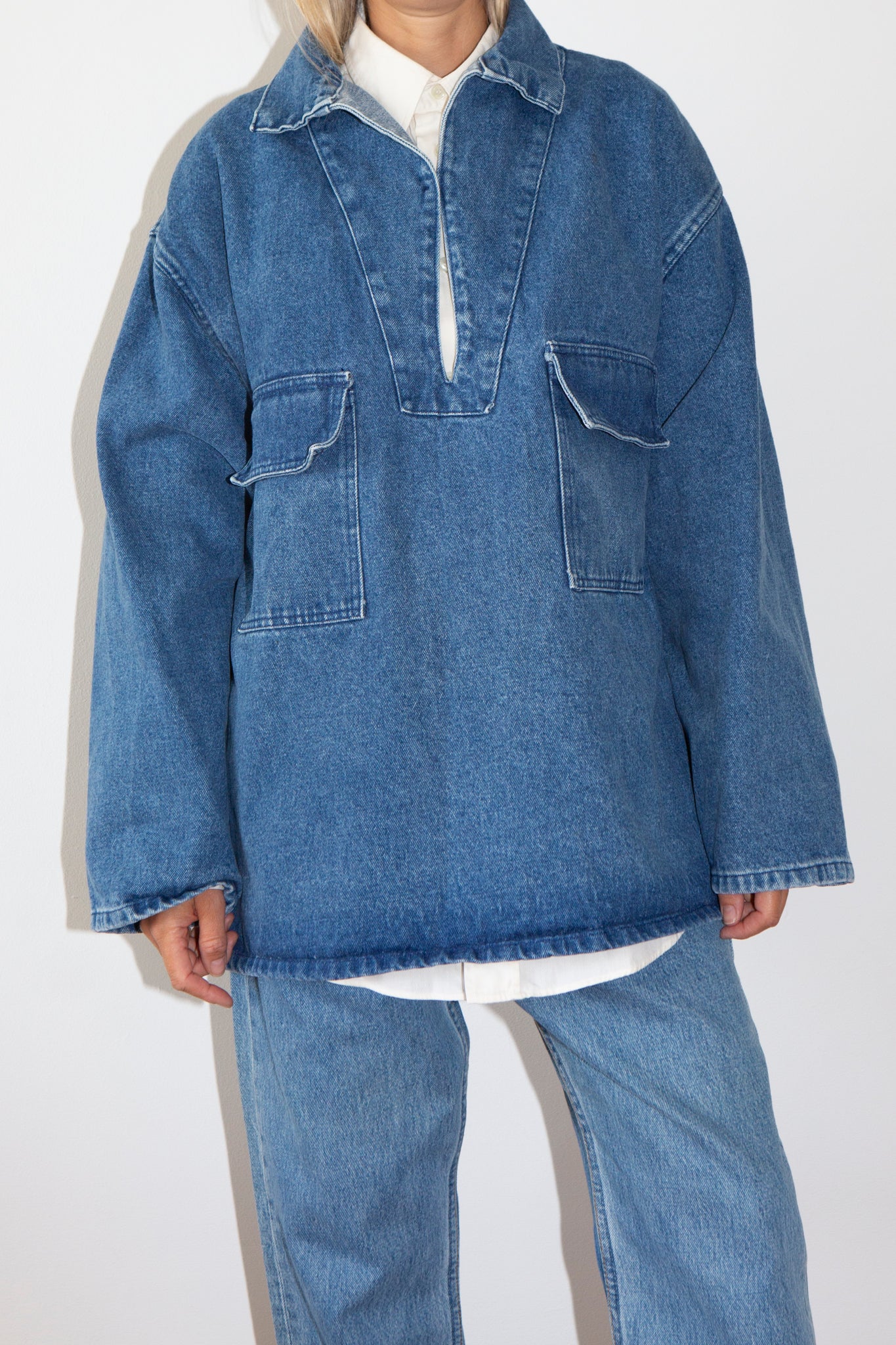 Denim Sailor Smock