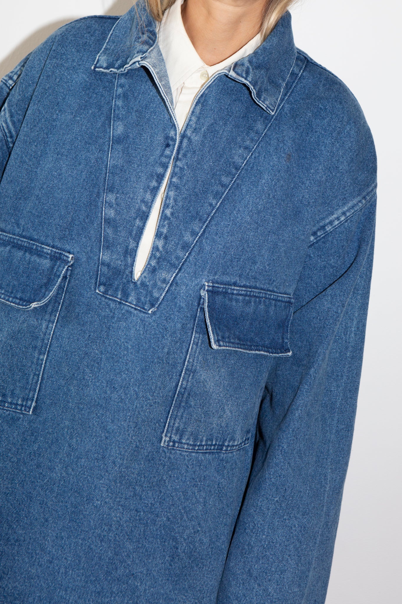 Denim Sailor Smock