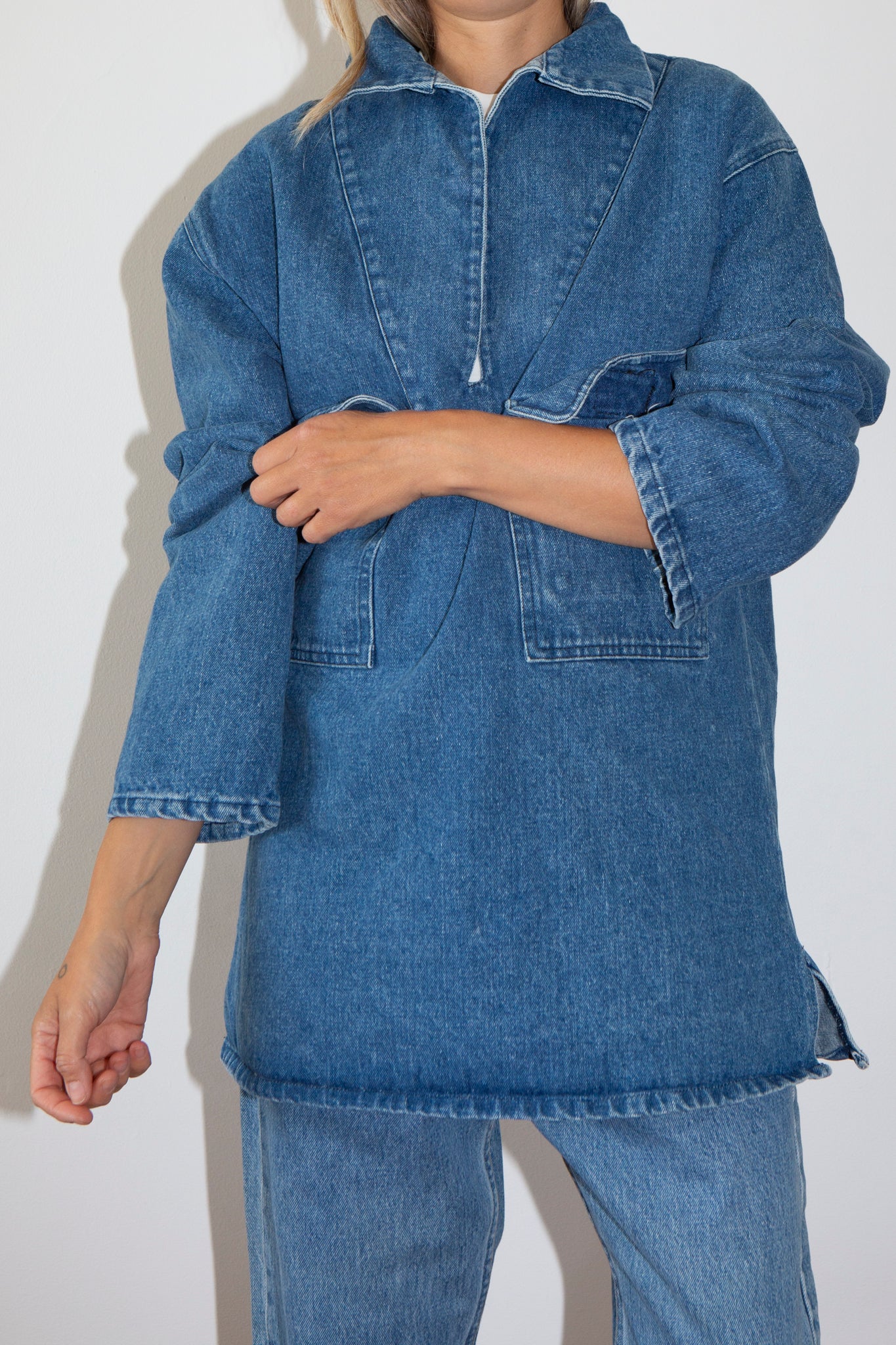Denim Sailor Smock