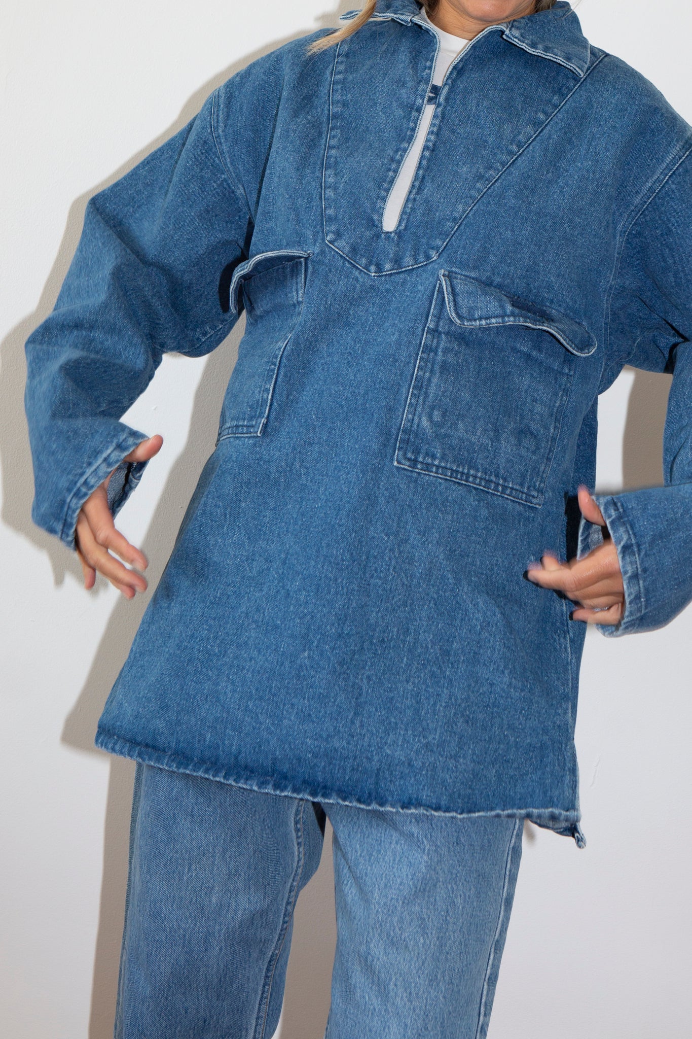 Denim Sailor Smock