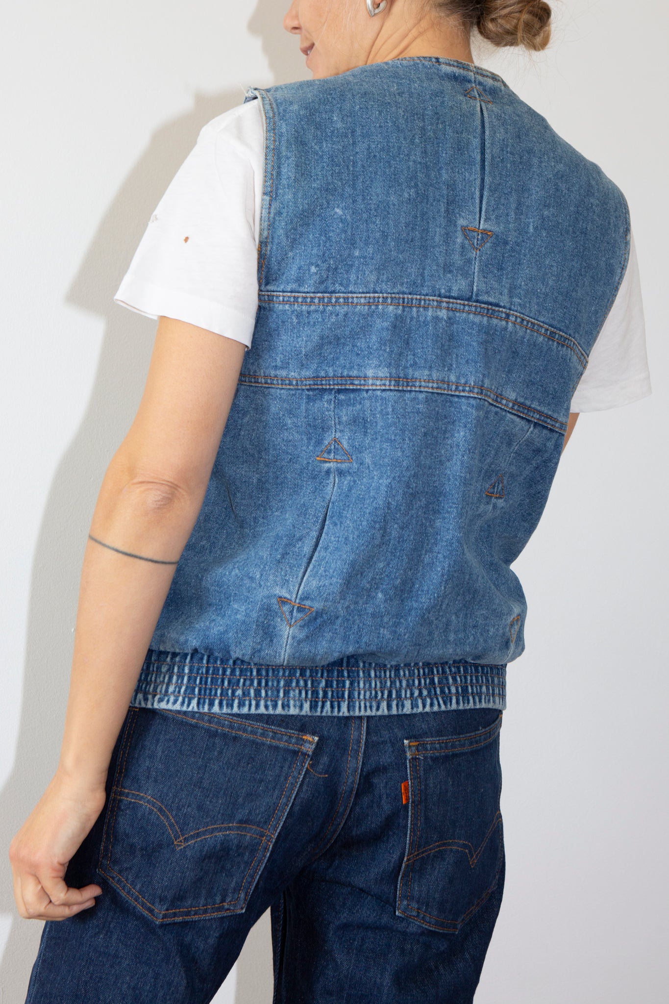 Denim Cargo Waistcoat