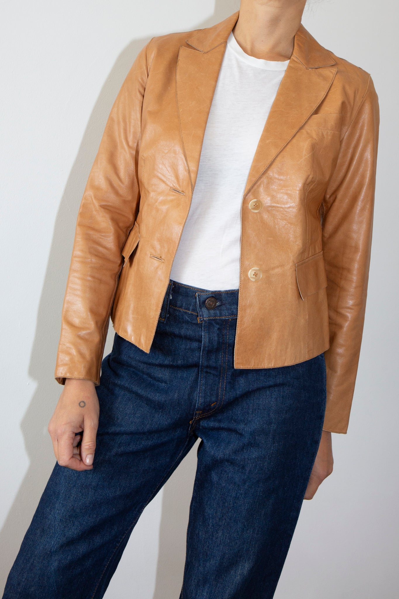 Leather Blazer