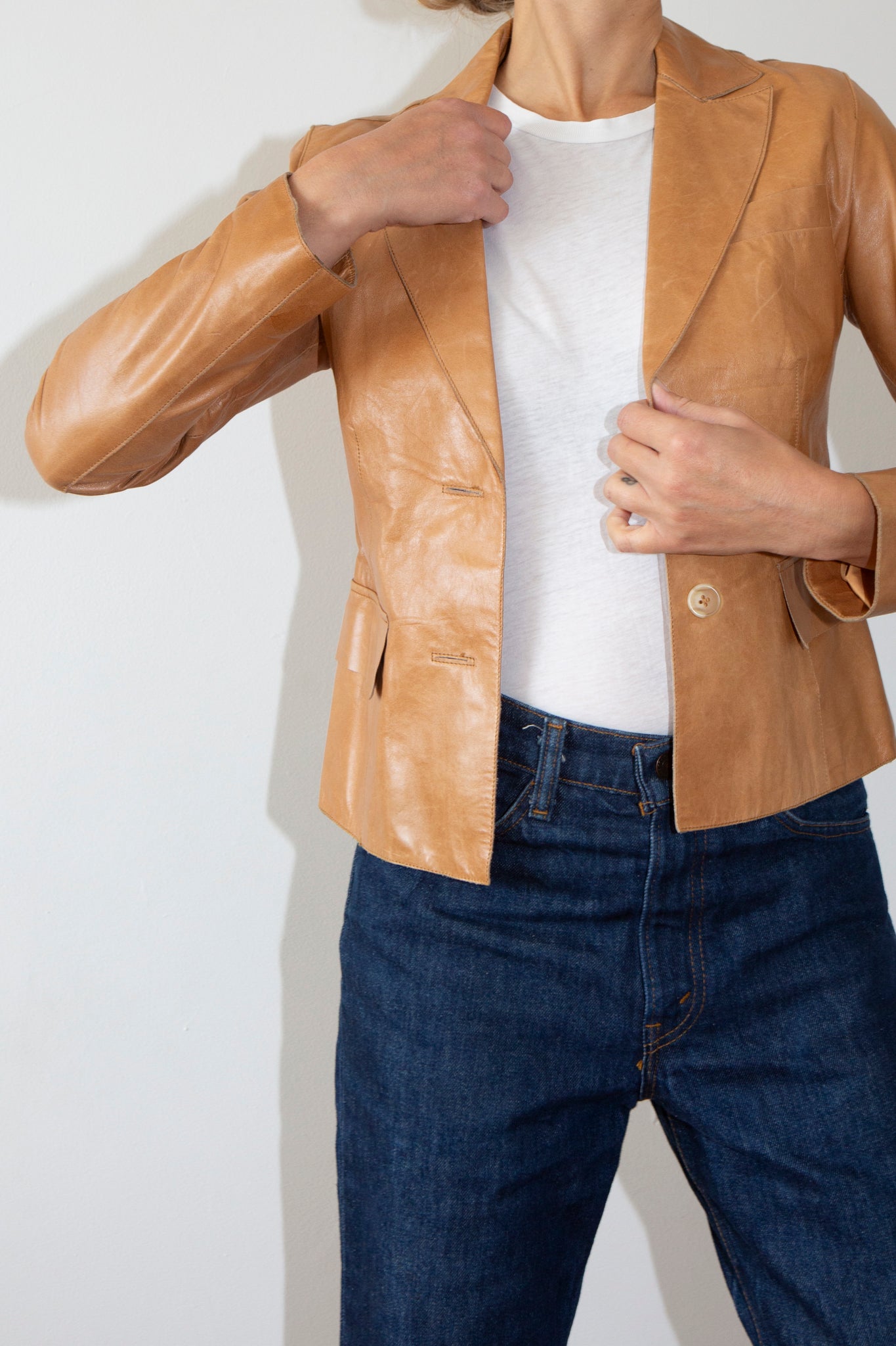 Leather Blazer