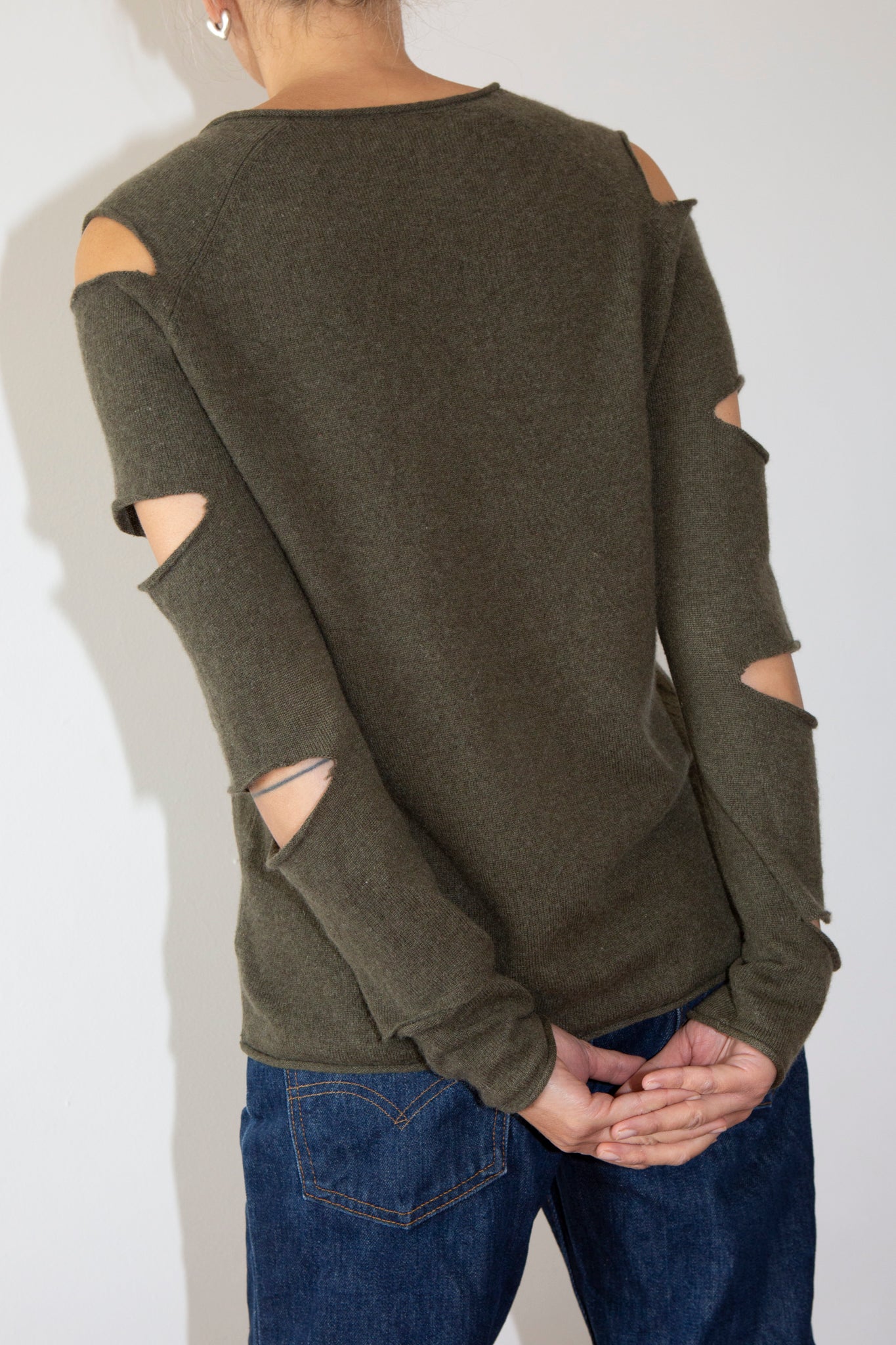 Cashmere Cut Out Top