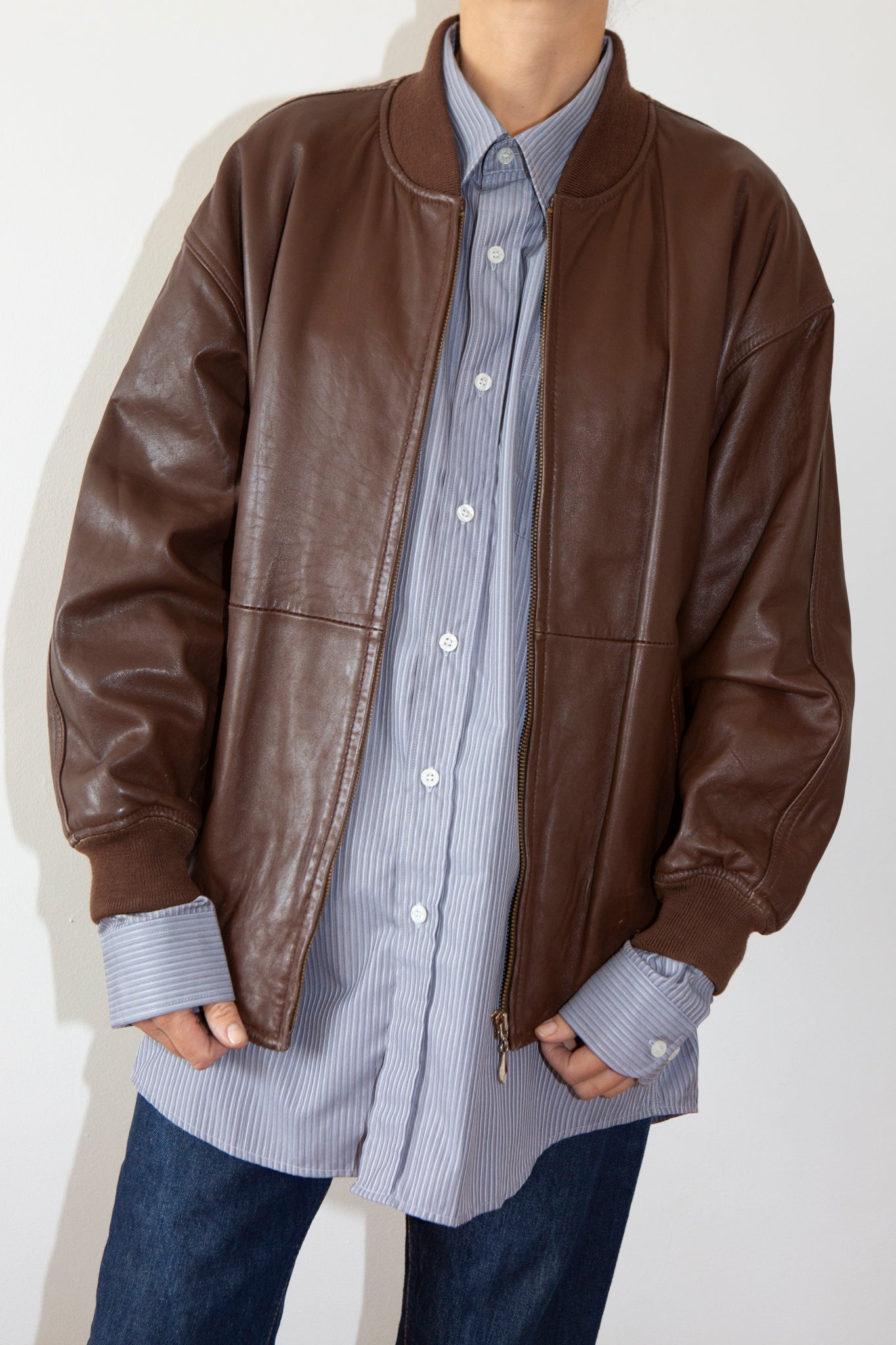 Leather Bomber