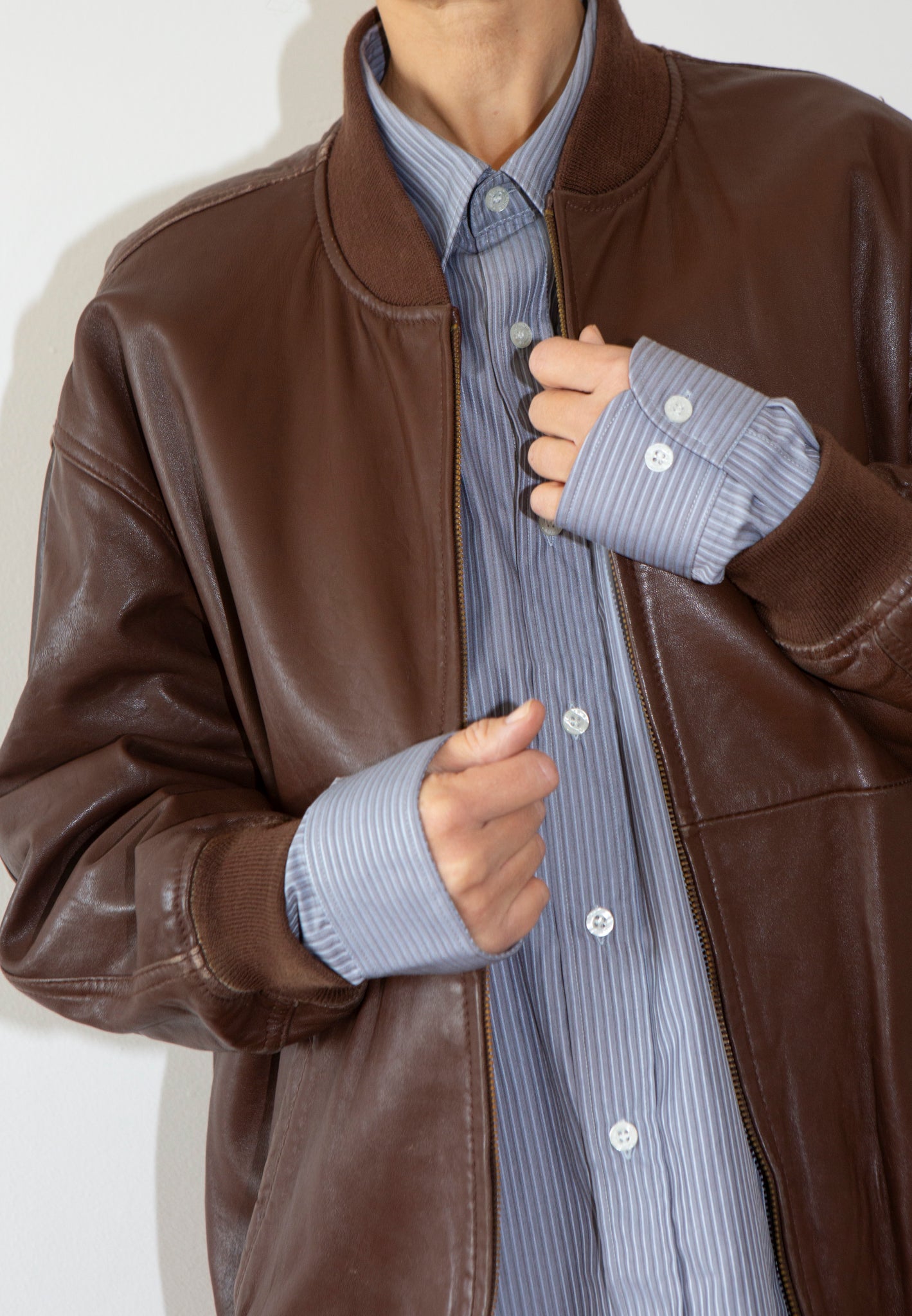 Leather Bomber