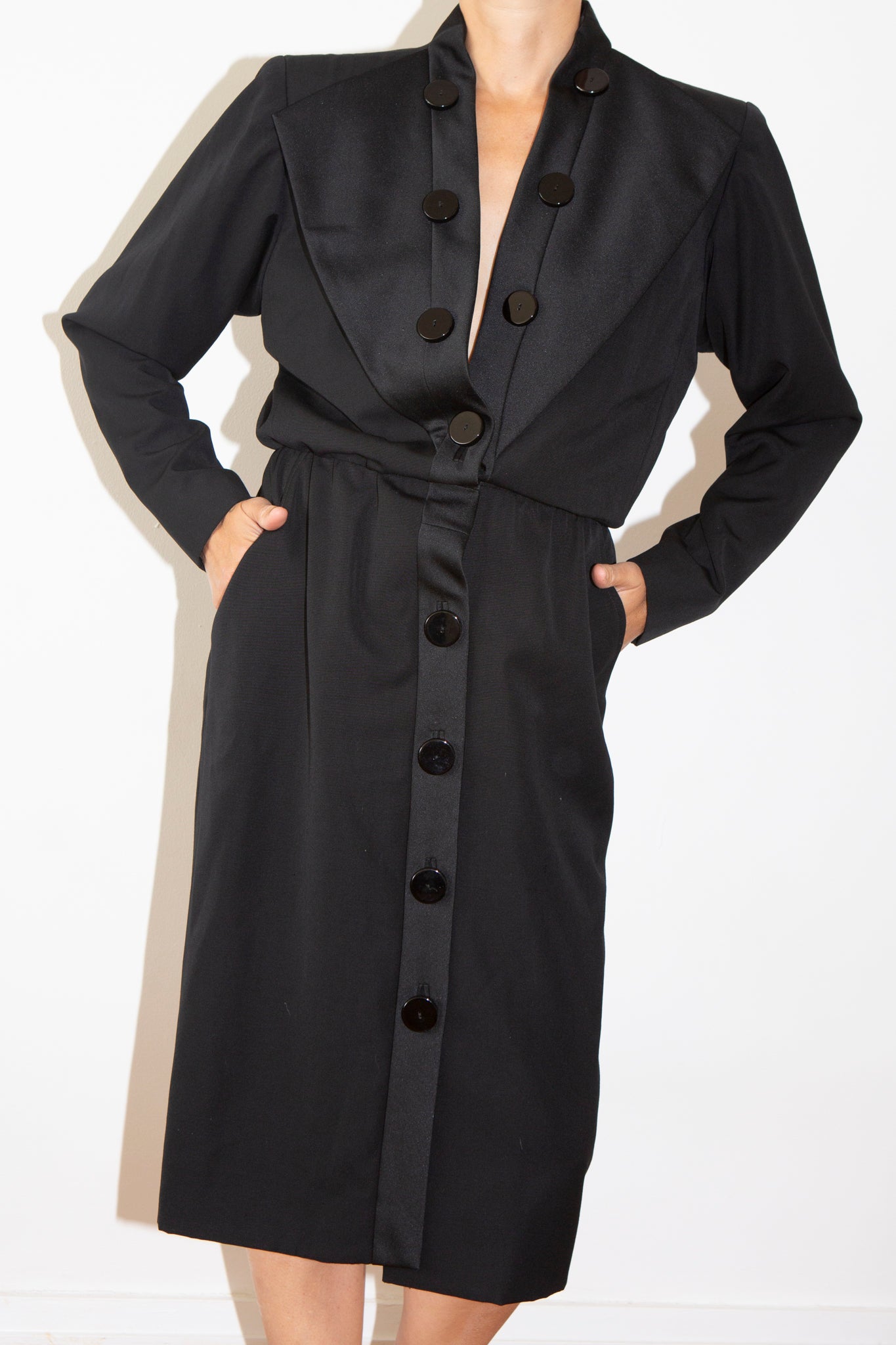 1980S Saint Laurent Rive Gauche Dress