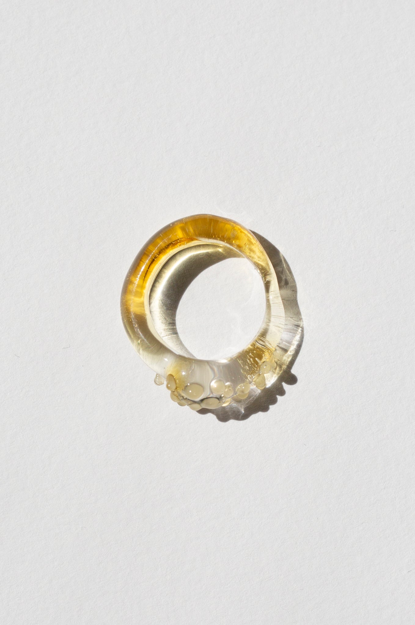 Lemon Confetti Murano Glass Ring
