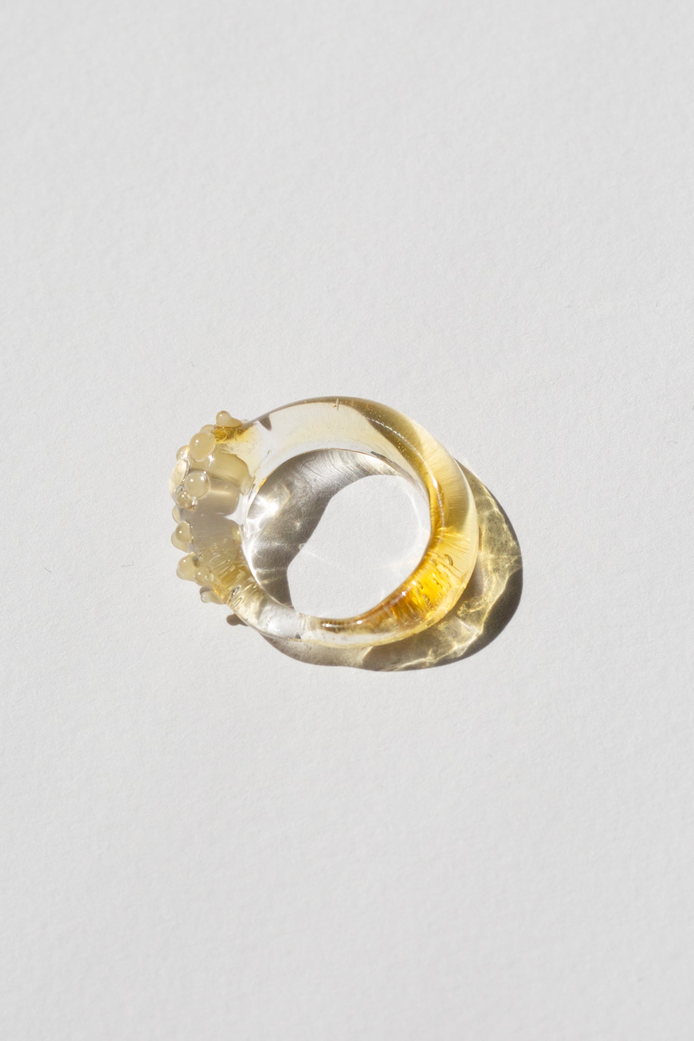 Lemon Confetti Murano Glass Ring