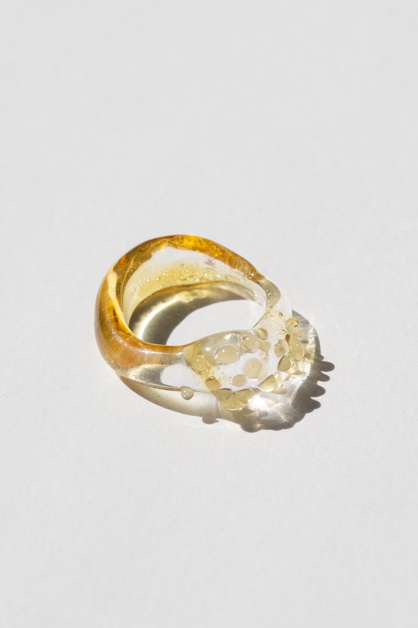 Lemon Confetti Murano Glass Ring