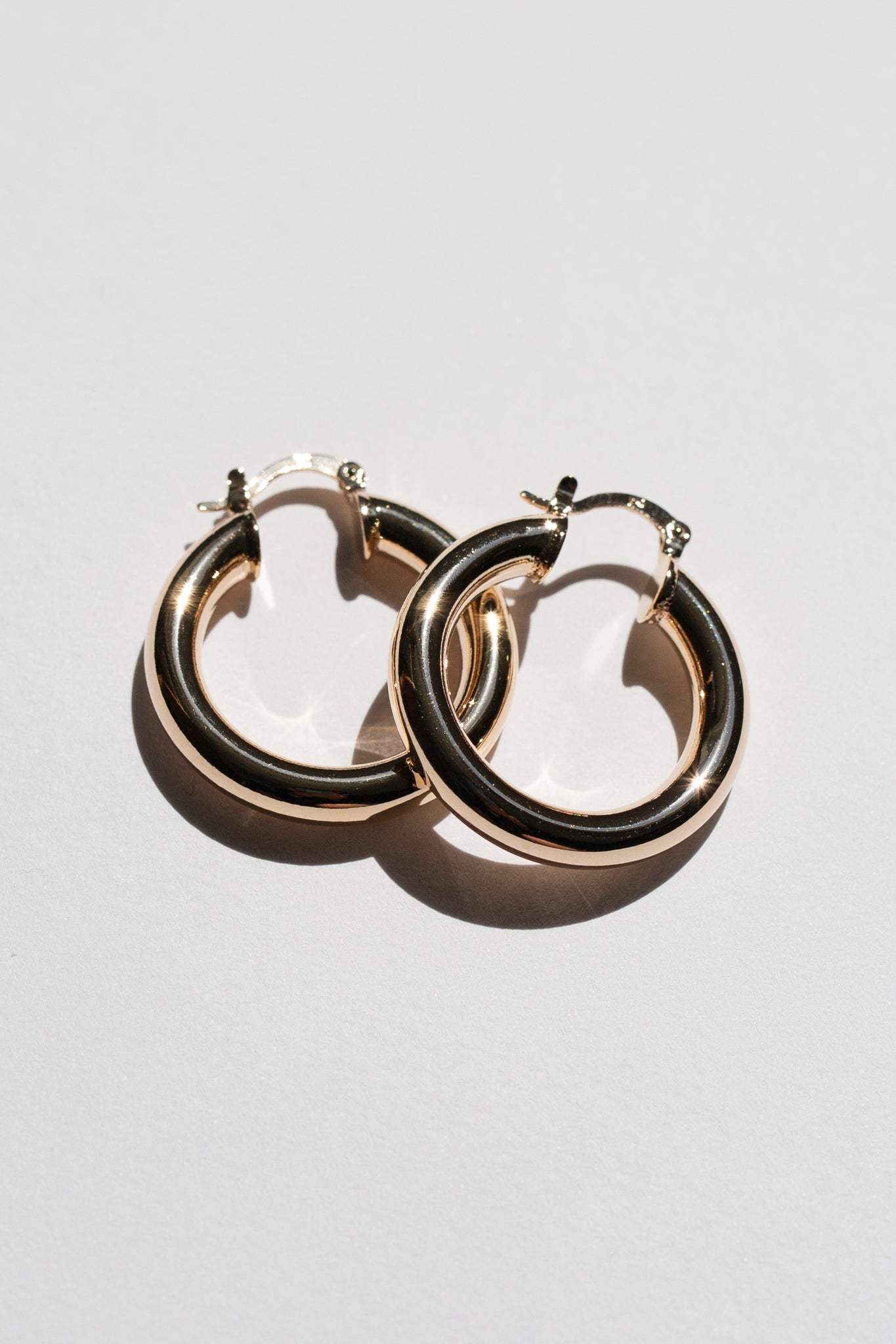 Gold Plated Small Stacey Hoops