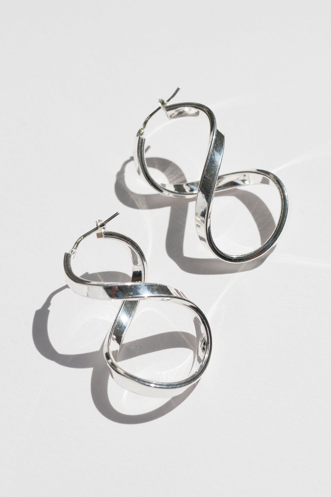 Silver Infinity Earrings