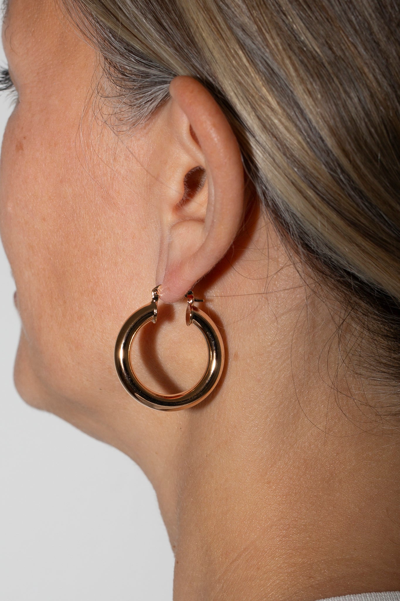 Gold Plated Small Stacey Hoops