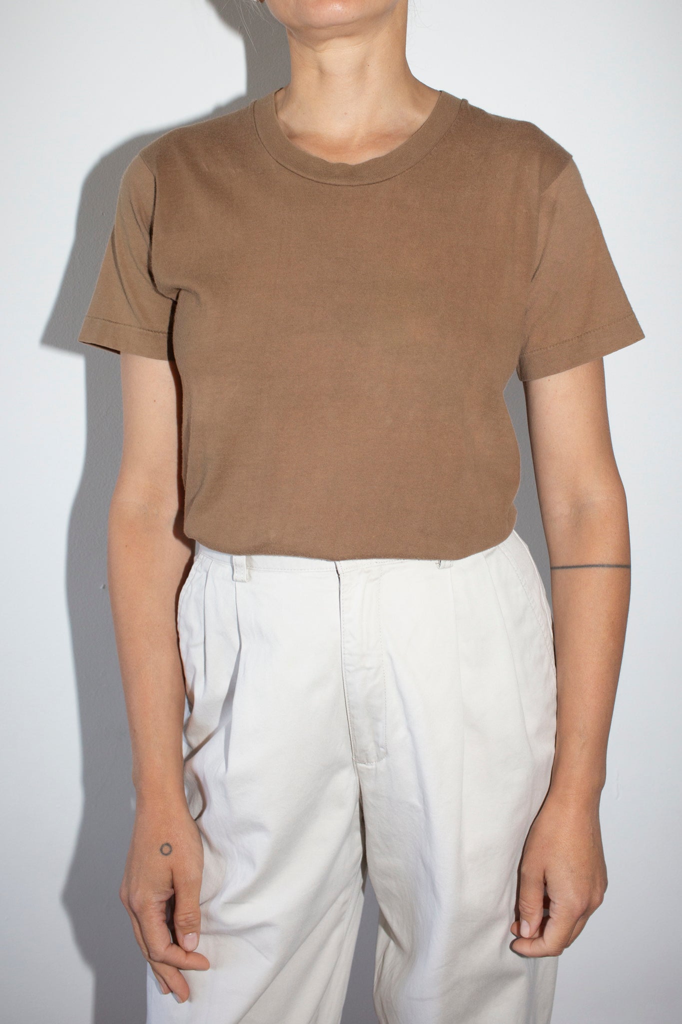 Mink Single Stitch Tee