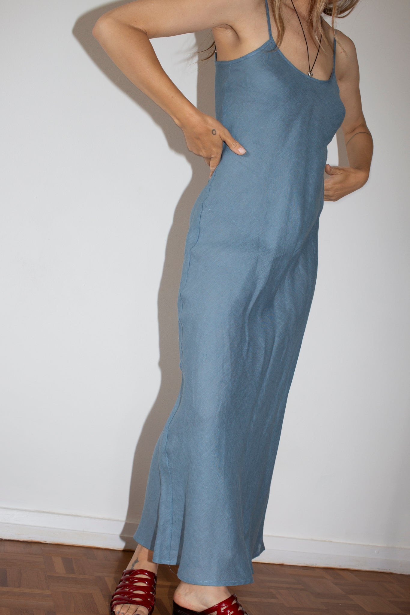 Baserange Truss Blue Dydine Slip Dress