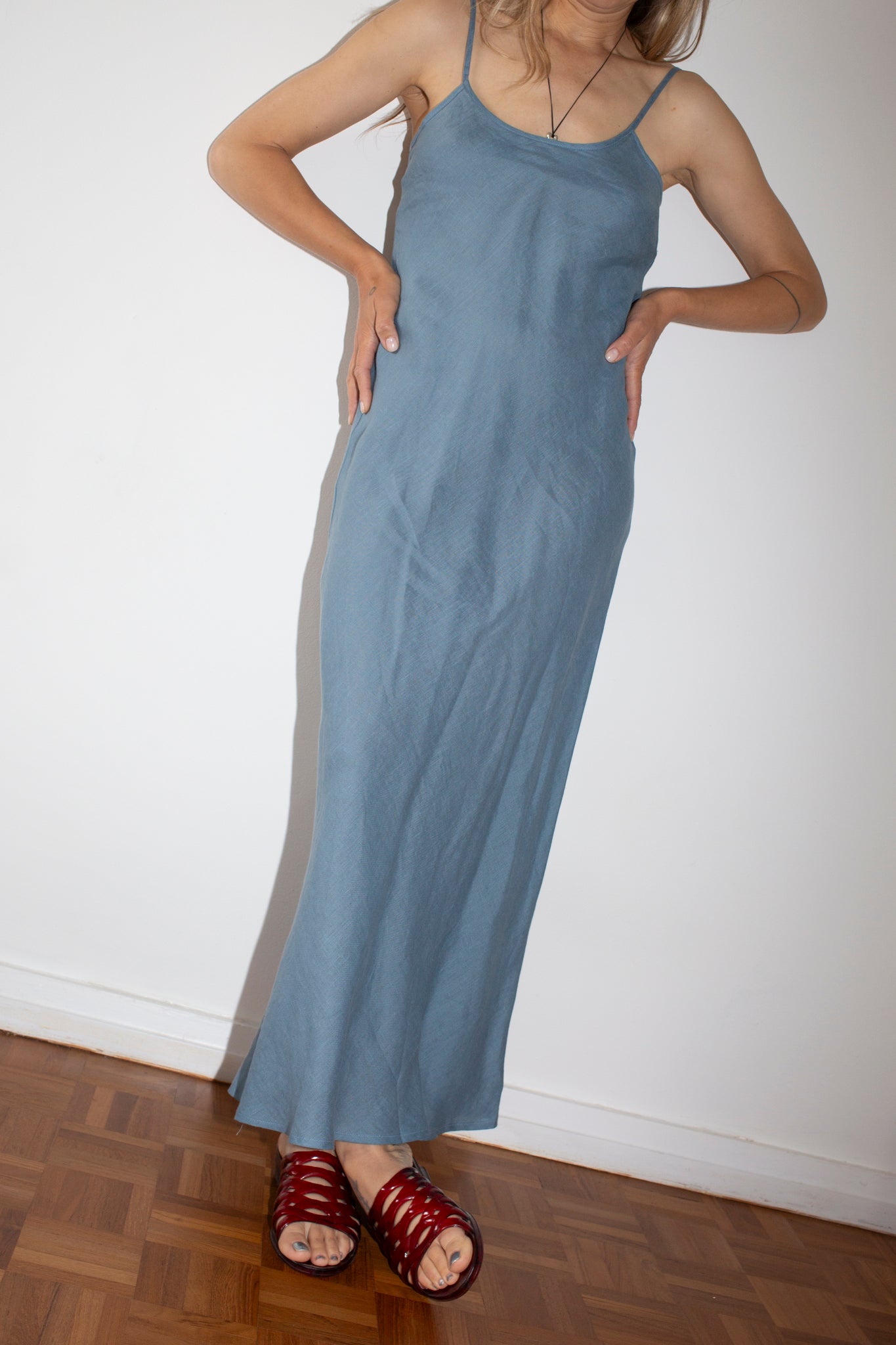 Baserange Truss Blue Dydine Slip Dress