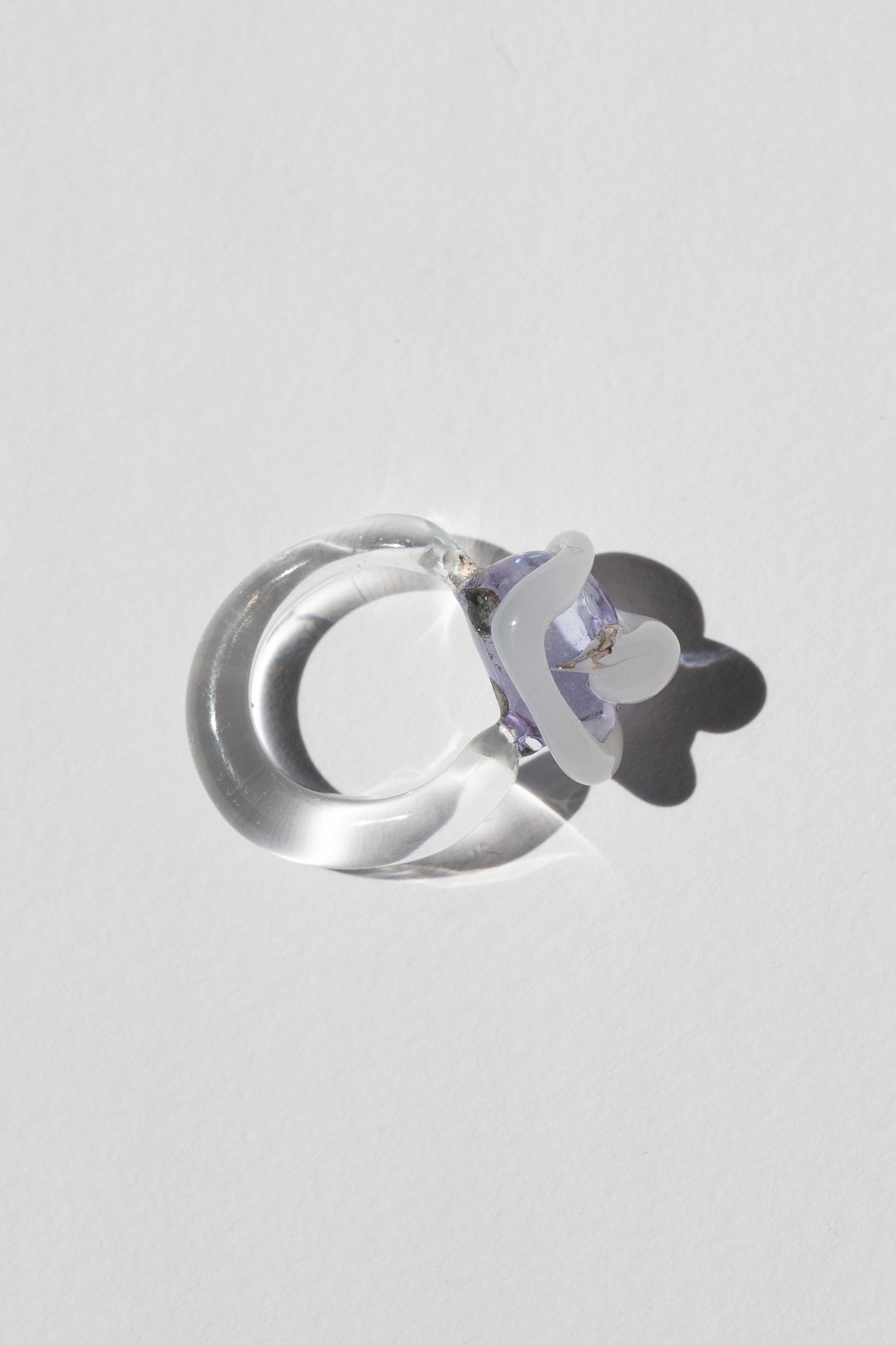 Squiggle Topper Murano Glass Ring