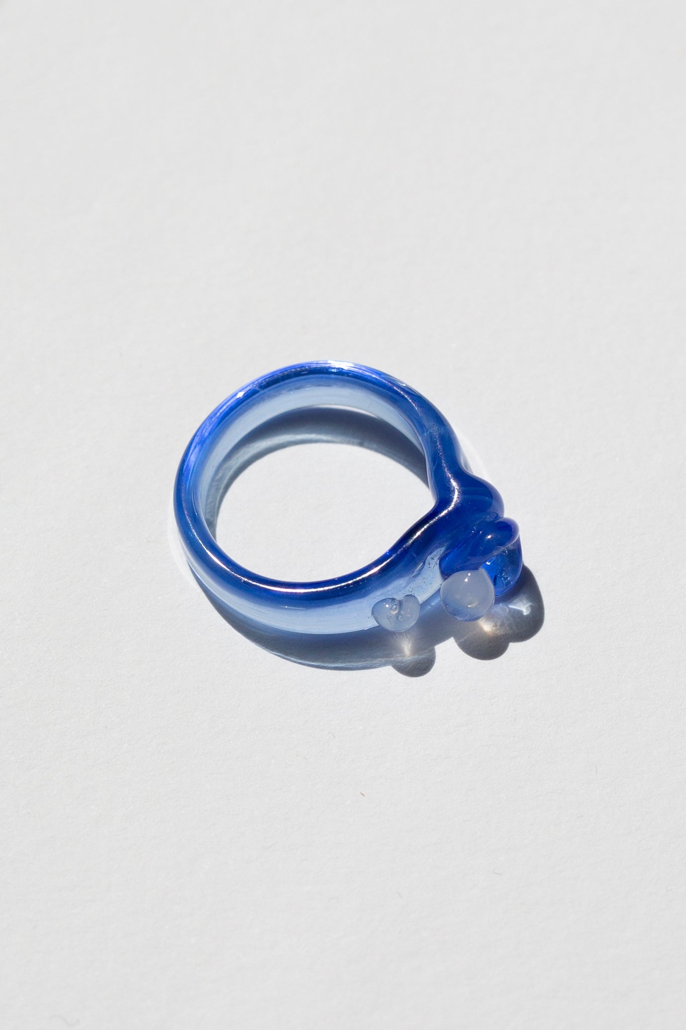 Blue Dot Murano Glass Ring