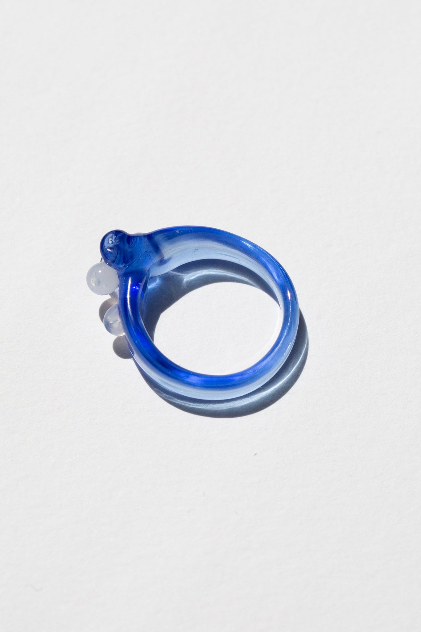 Blue Dot Murano Glass Ring