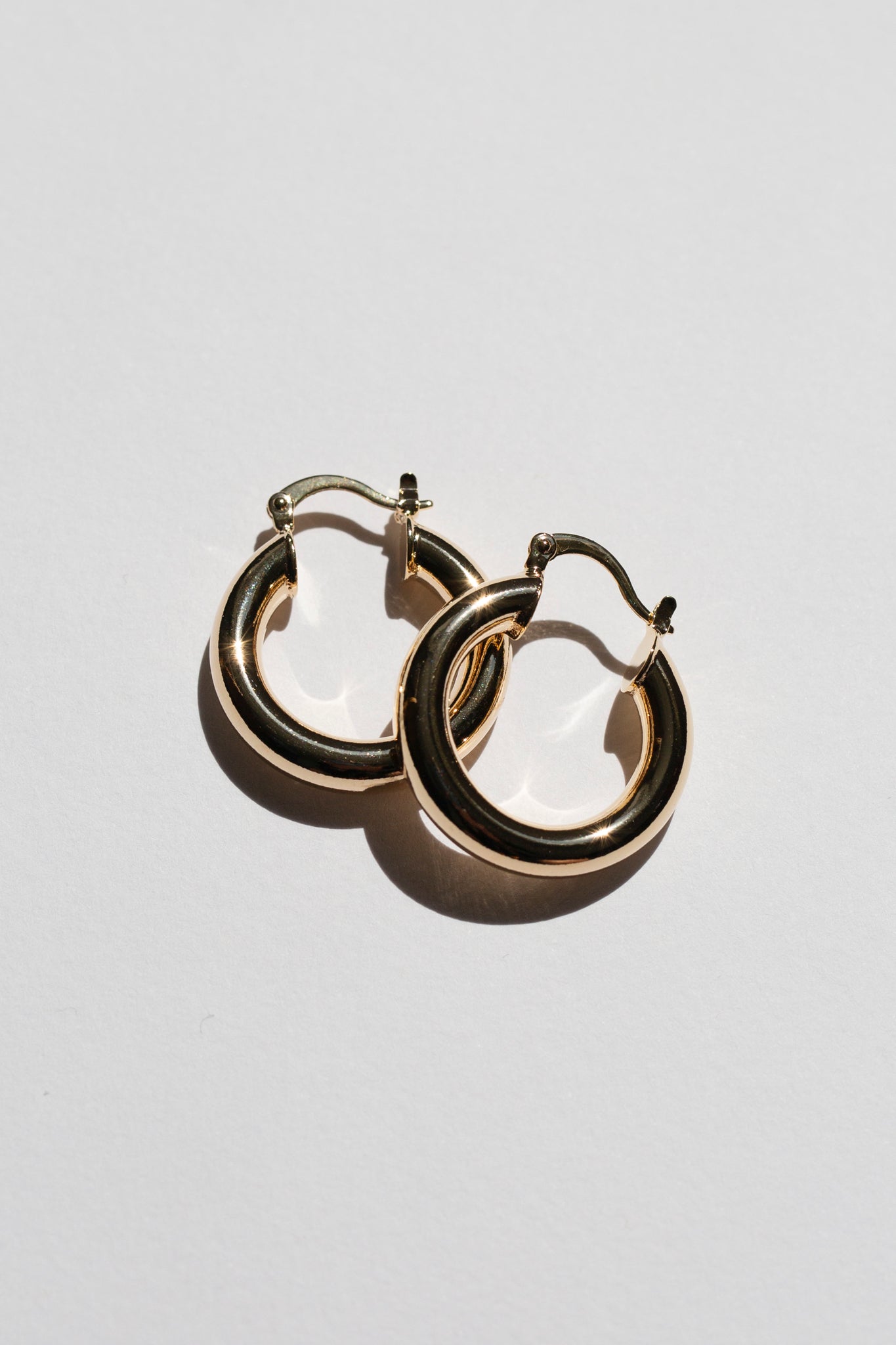Gold Plated XS Stacey Hoops