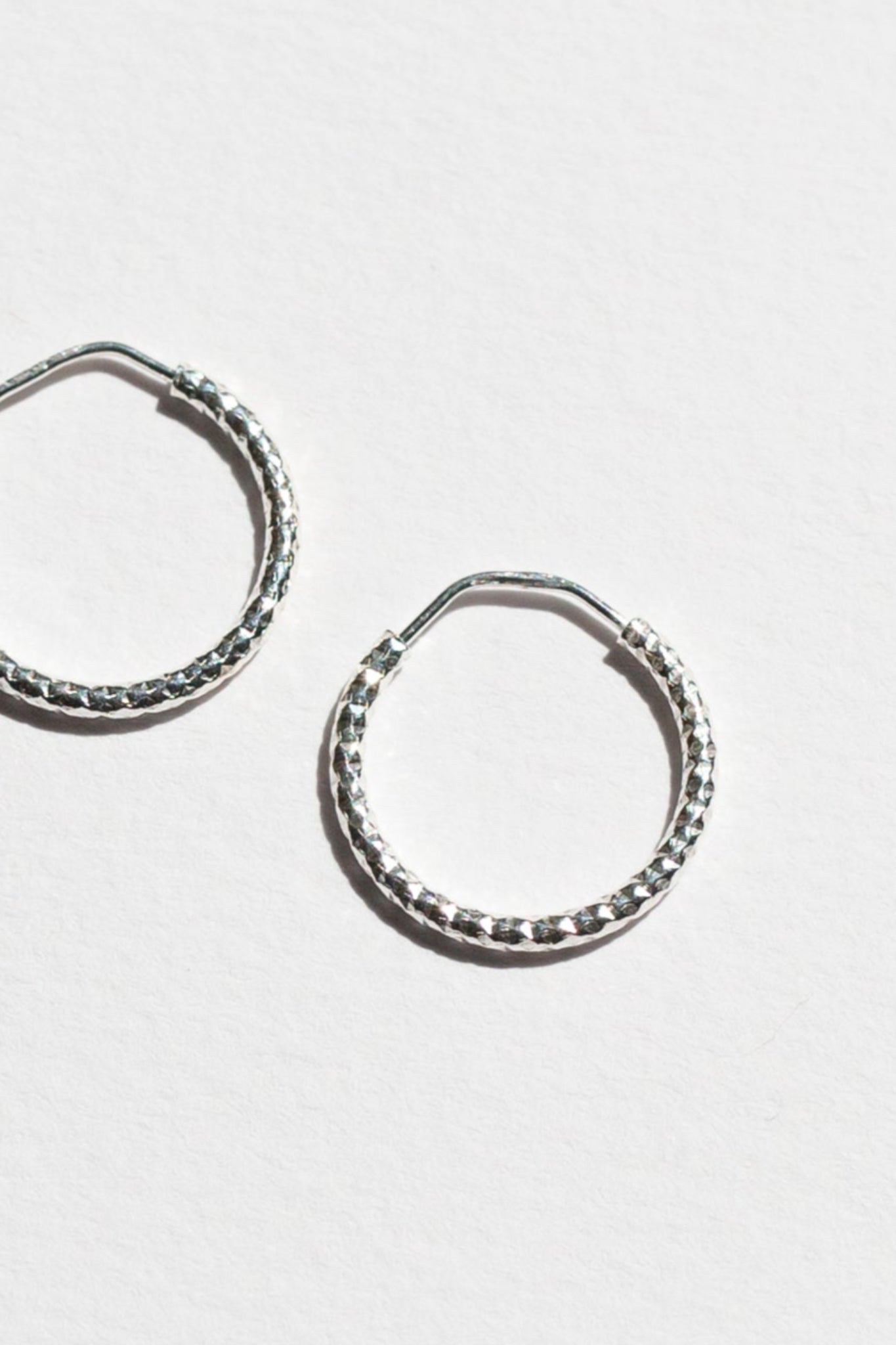 Sterling Silver Textured Sleepers