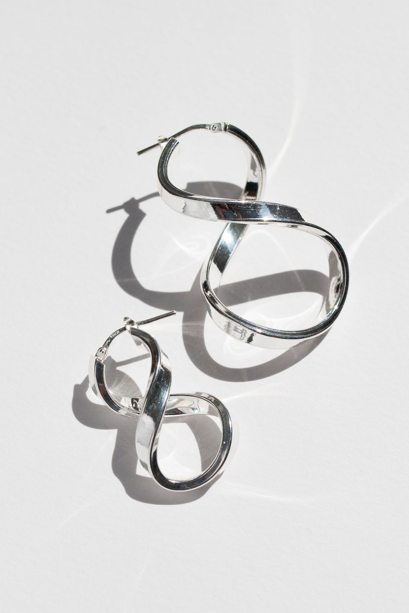 Silver Infinity Earrings