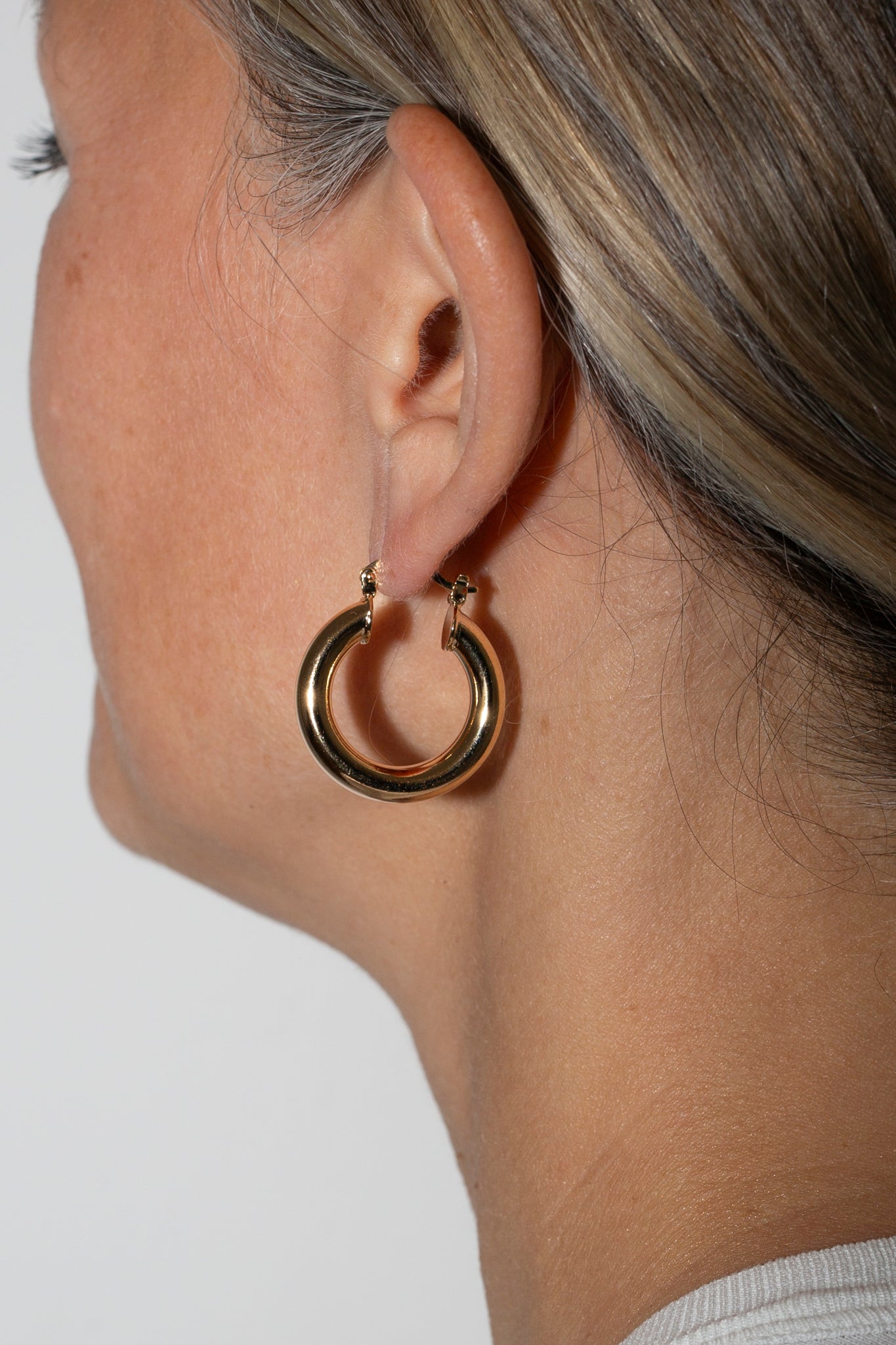 Gold Plated XS Stacey Hoops