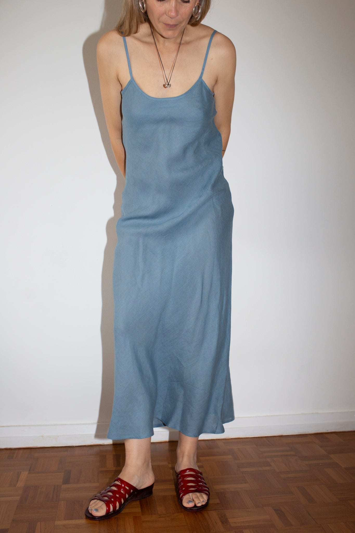 Baserange Truss Blue Dydine Slip Dress