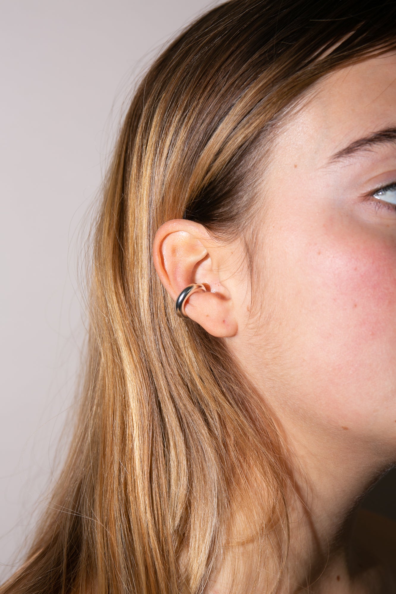Saskia Diez Small Silver Bold Earcuff