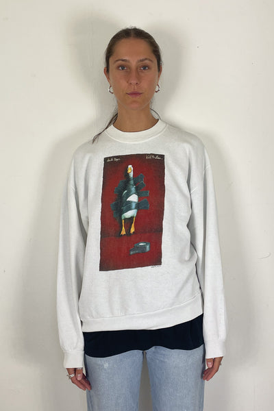 Duck-Tape Art Print Sweatshirt