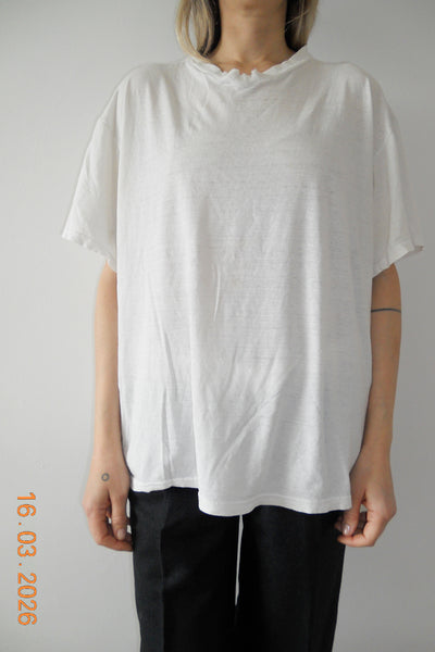 White Single Stitch Tee 0_9